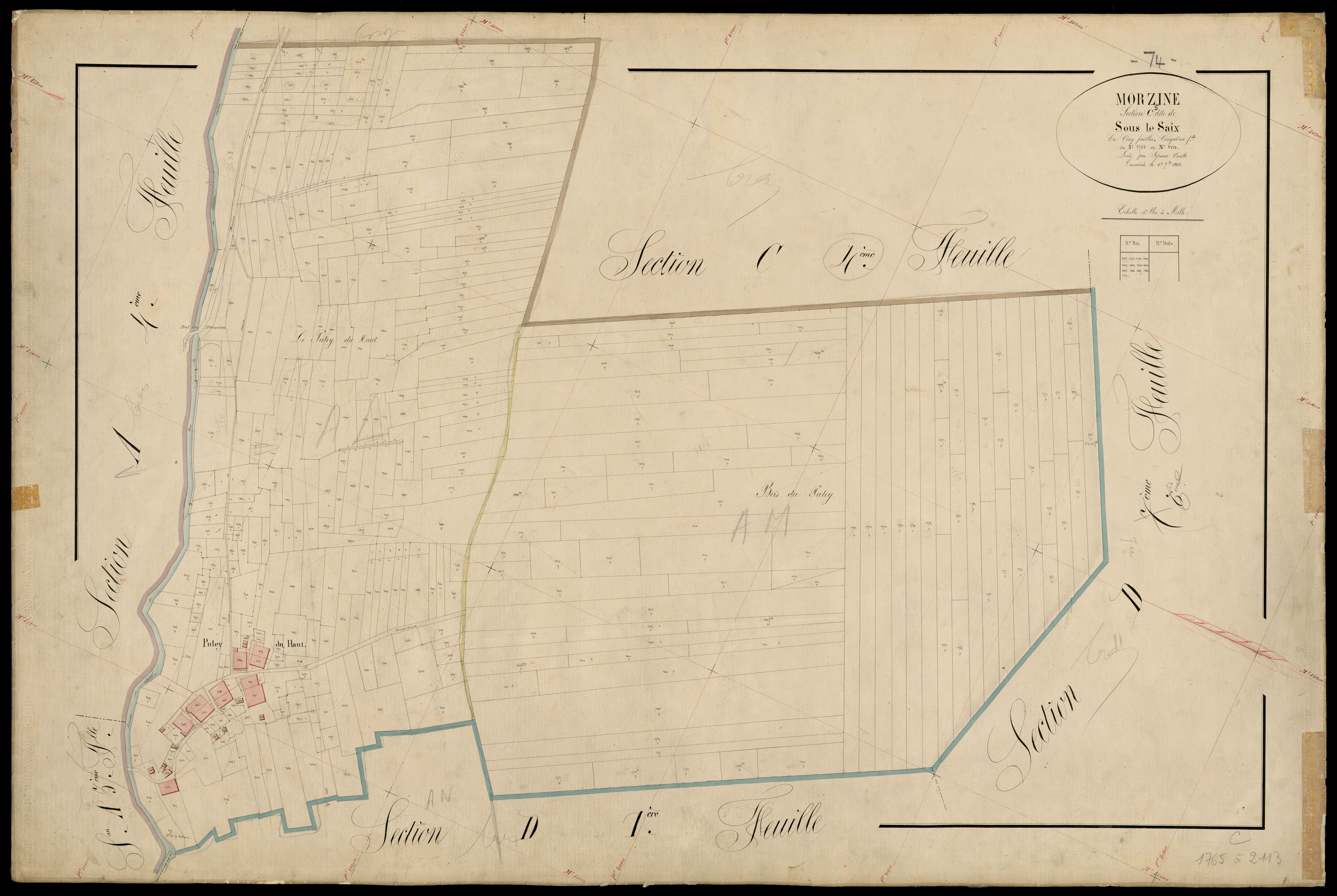 Section D : Chef-lieu - 1868