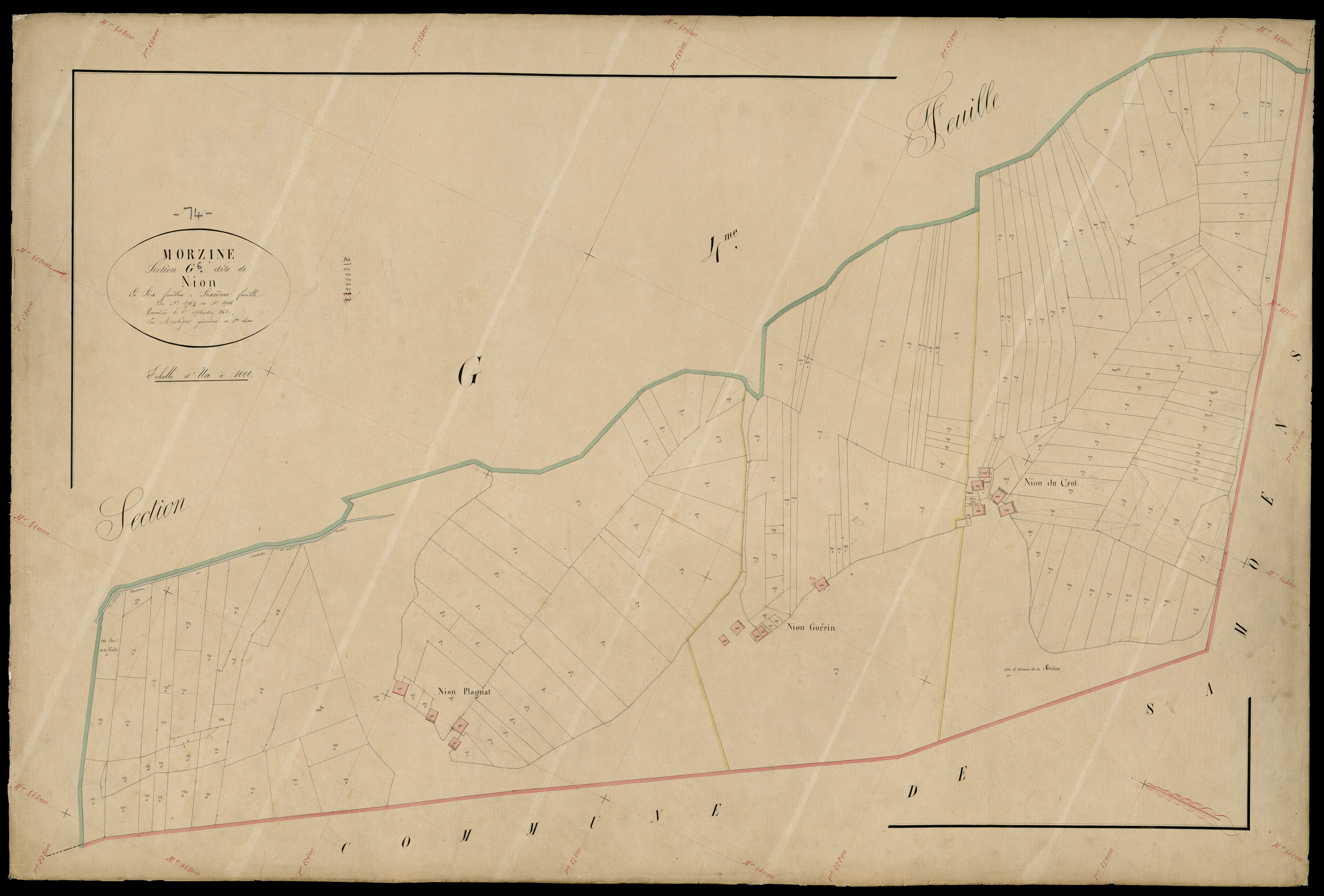 Section H : La Lanche - 1868