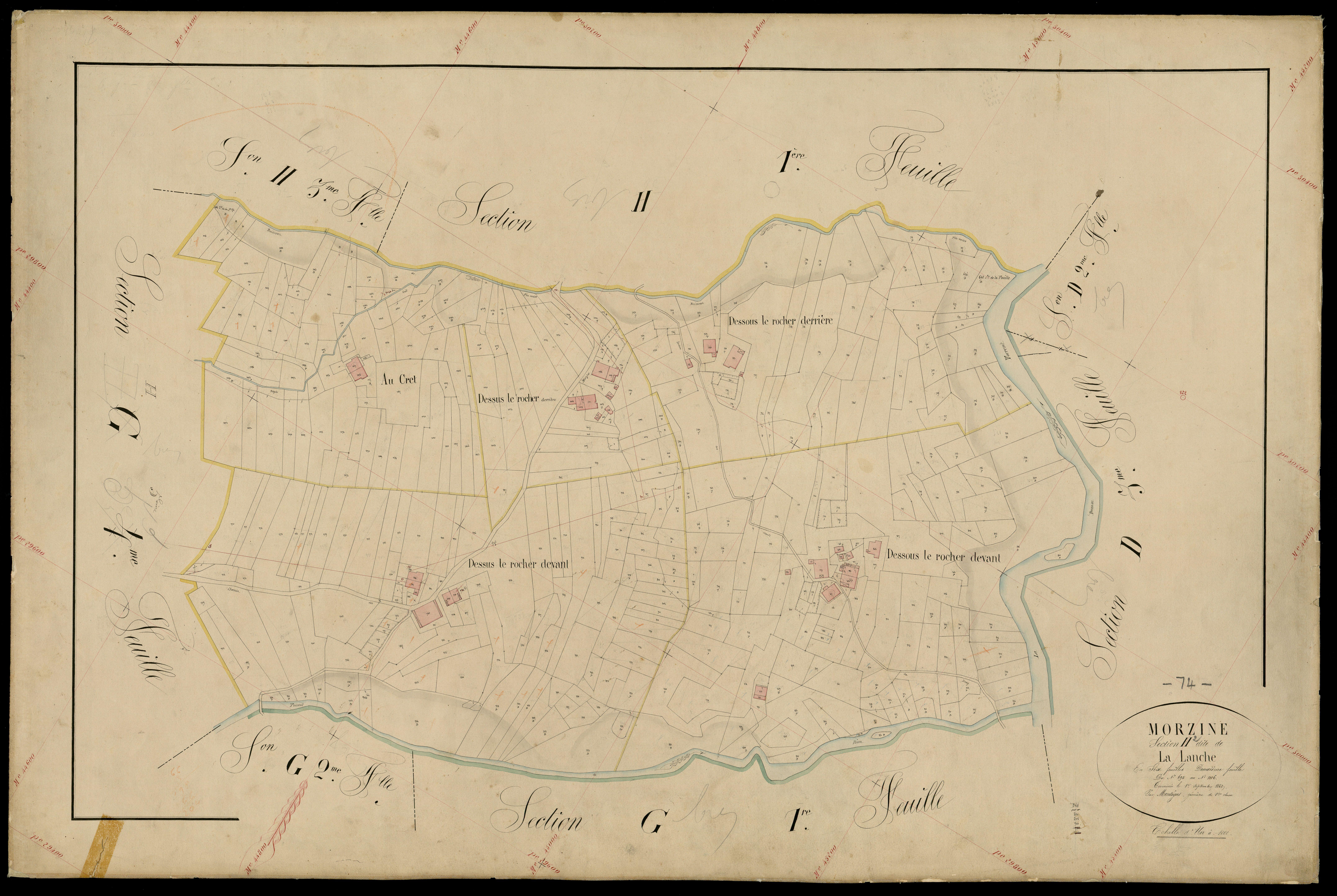 3 P 3 6393 - Feuille n° 3, parcelles n° 1117 à 1678 - 1er septembre 1868
