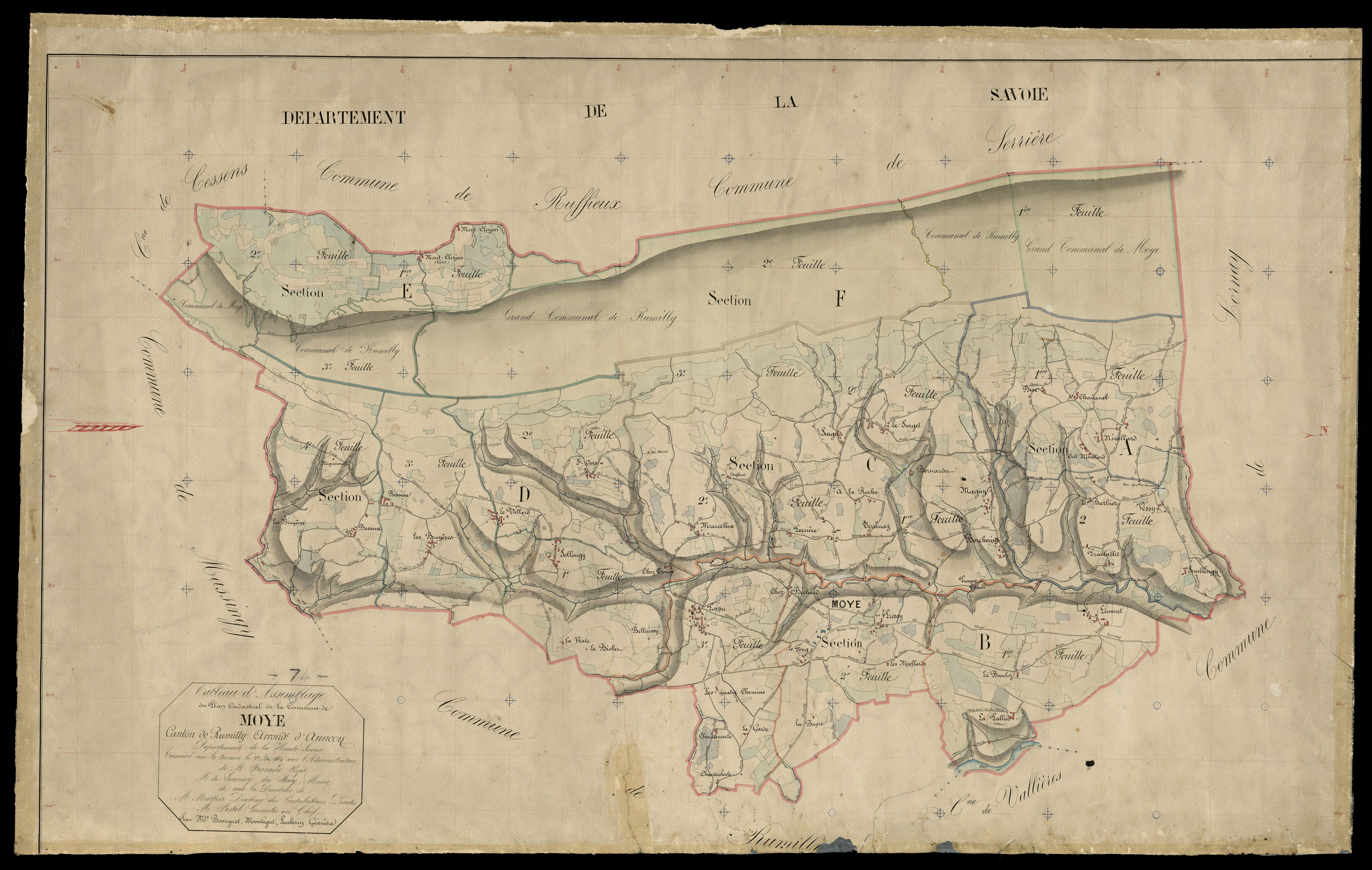 Plan parcellaire - 1864-1865