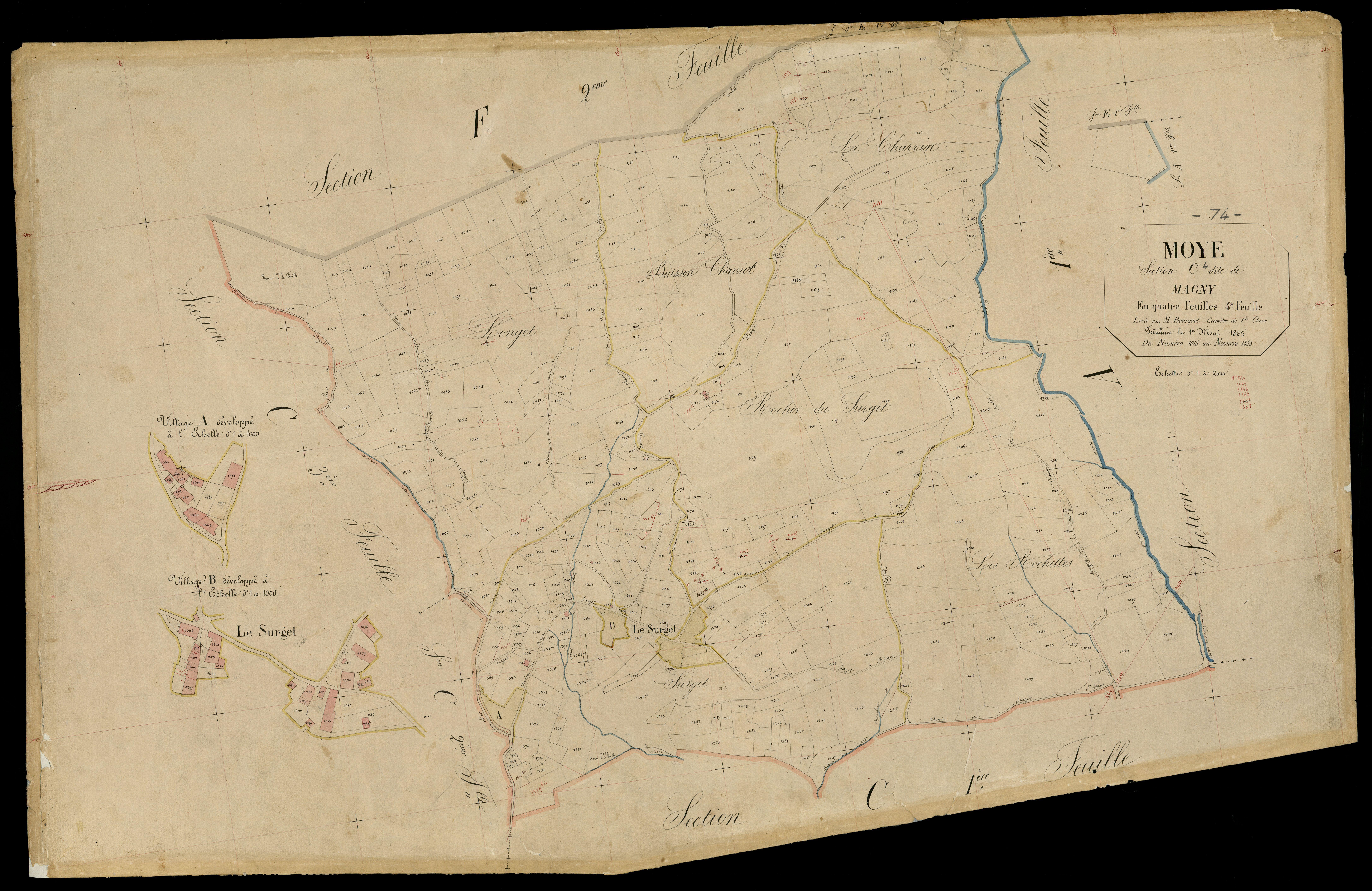 Section D : Le Villard - 1865