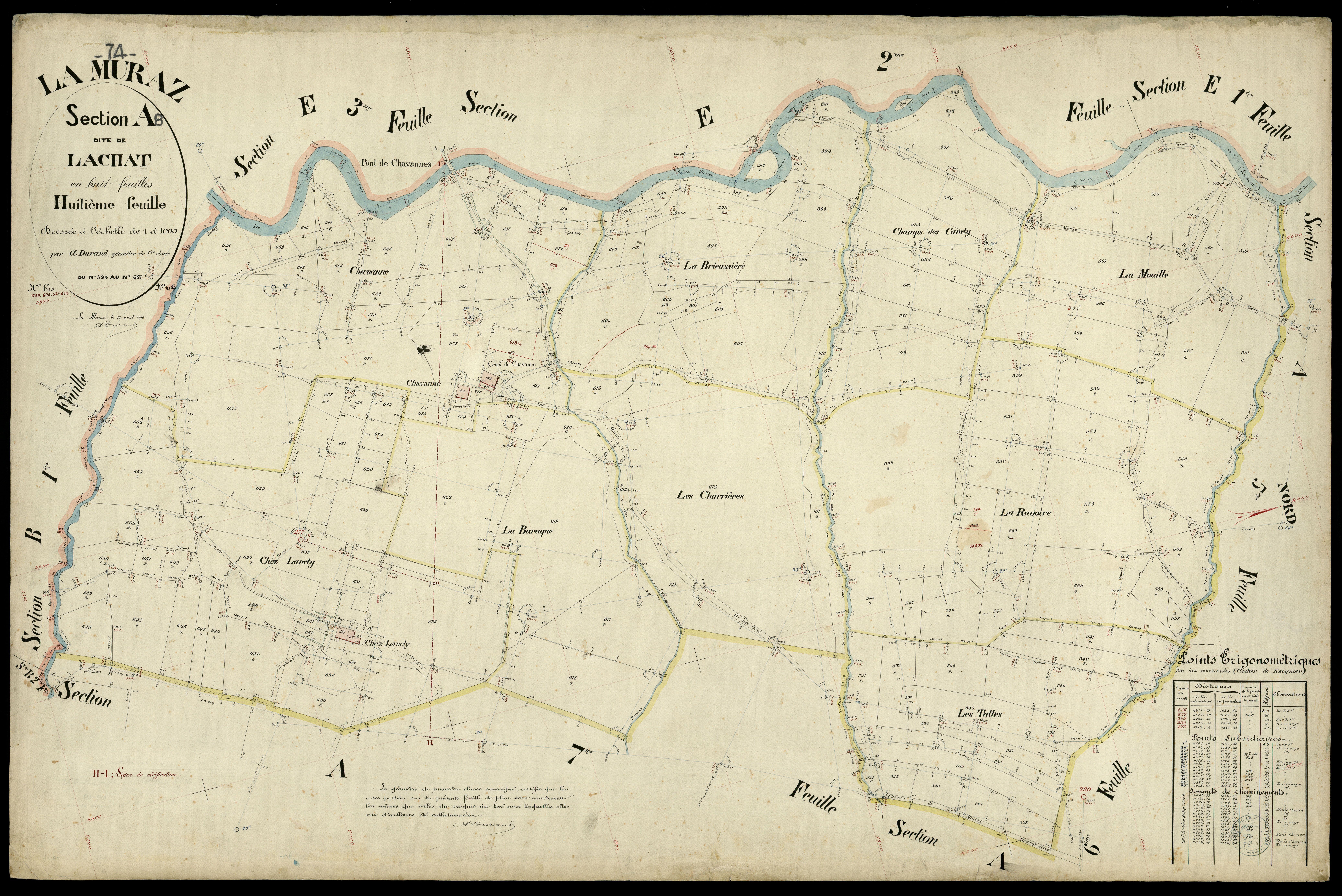 Section B : Le Mont - 1896