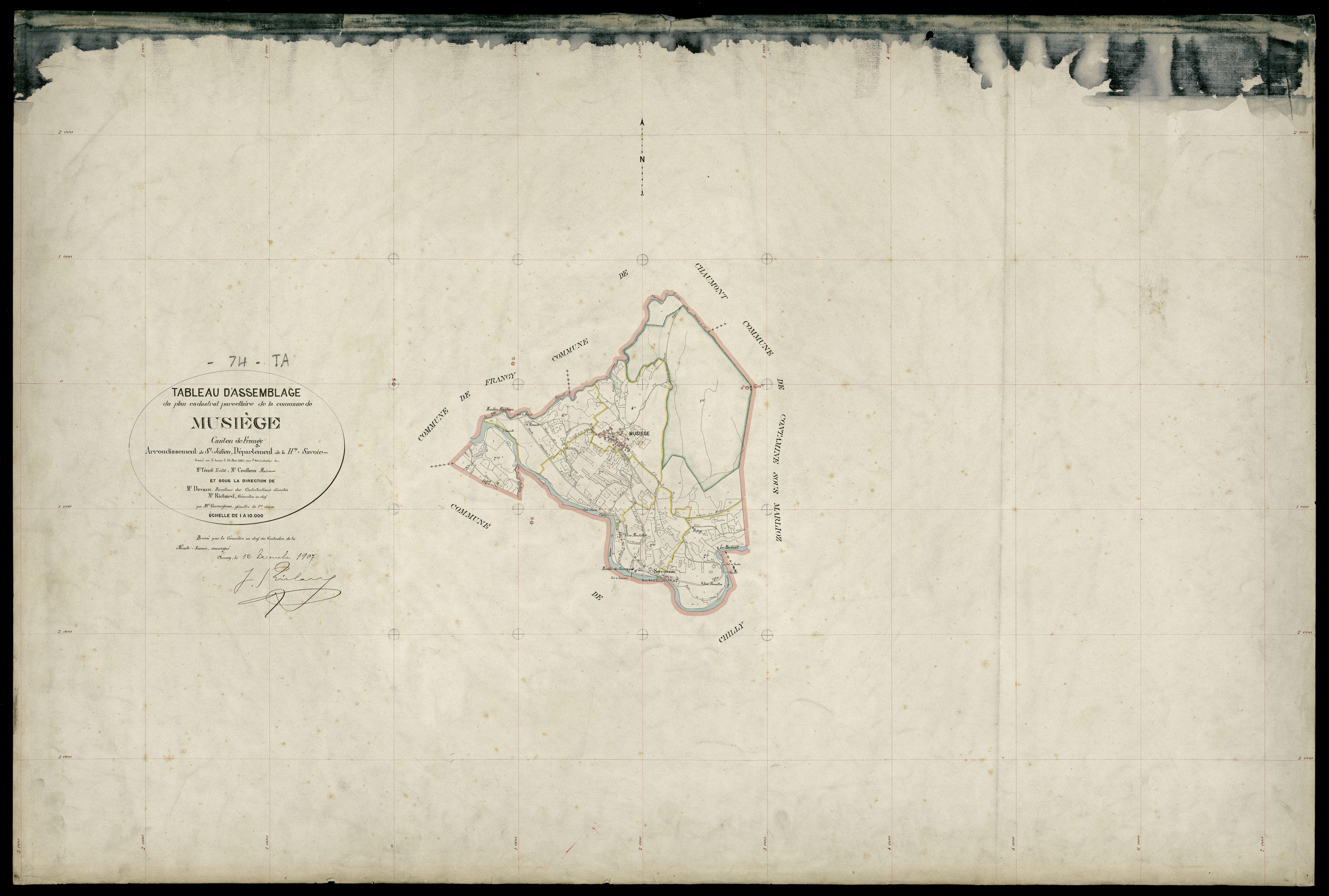 Plan parcellaire - 1907