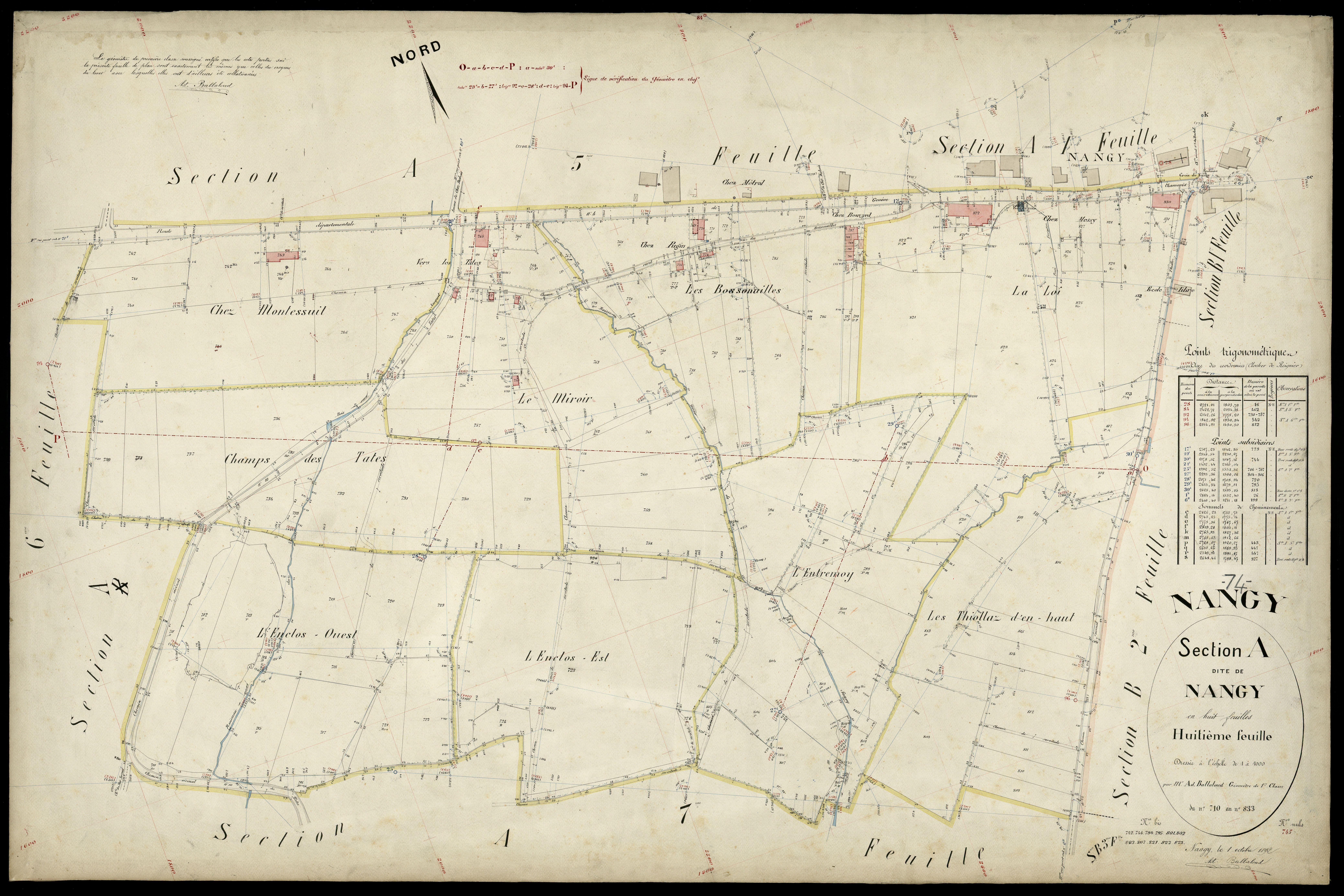 Section B : Boringes - 1892
