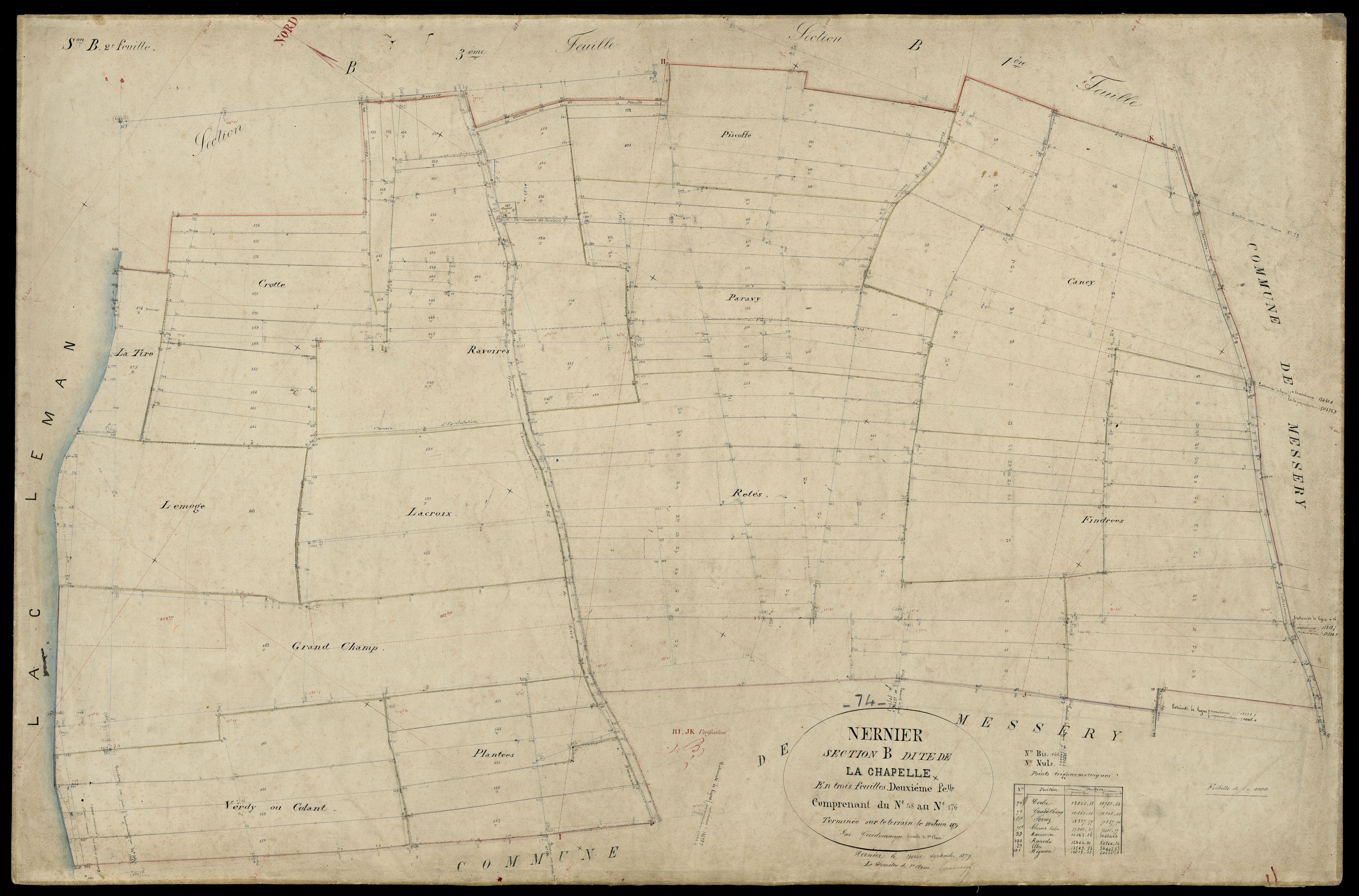 3 P 3 6575 - Feuille n° 3, parcelles n° 177 à 241 - 30 juin 1879