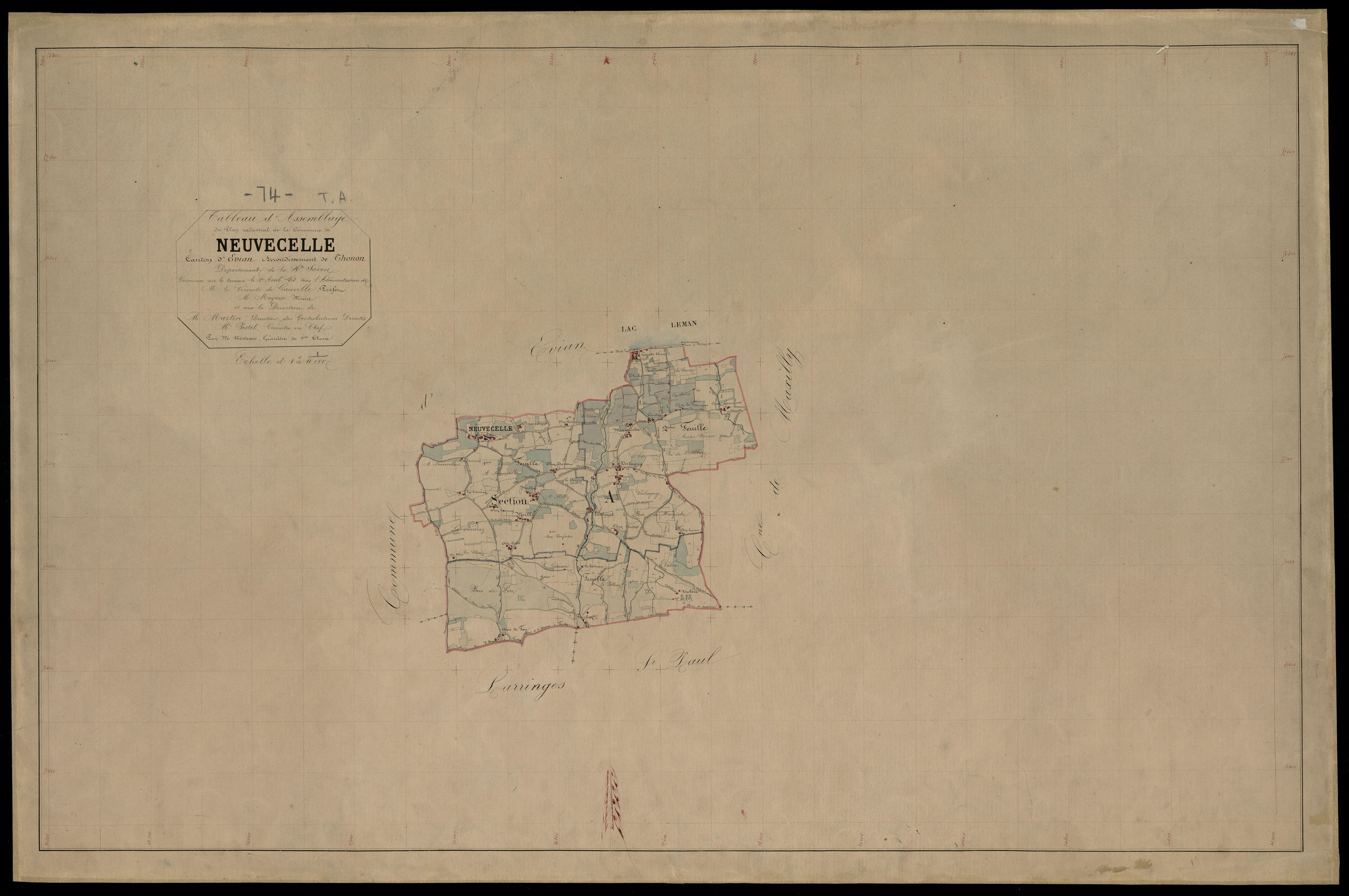 Plan parcellaire - 1868