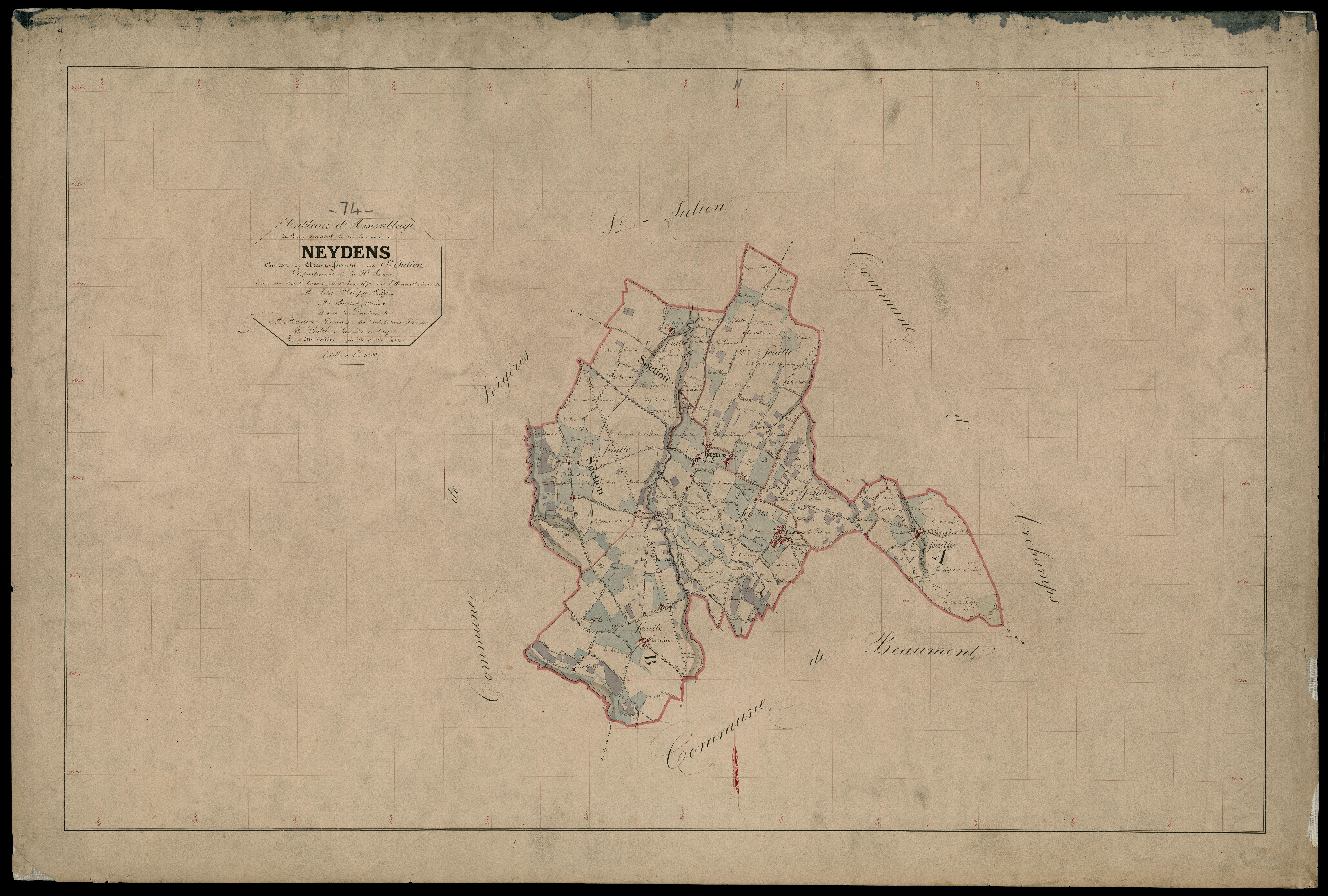 Plan parcellaire - 1871