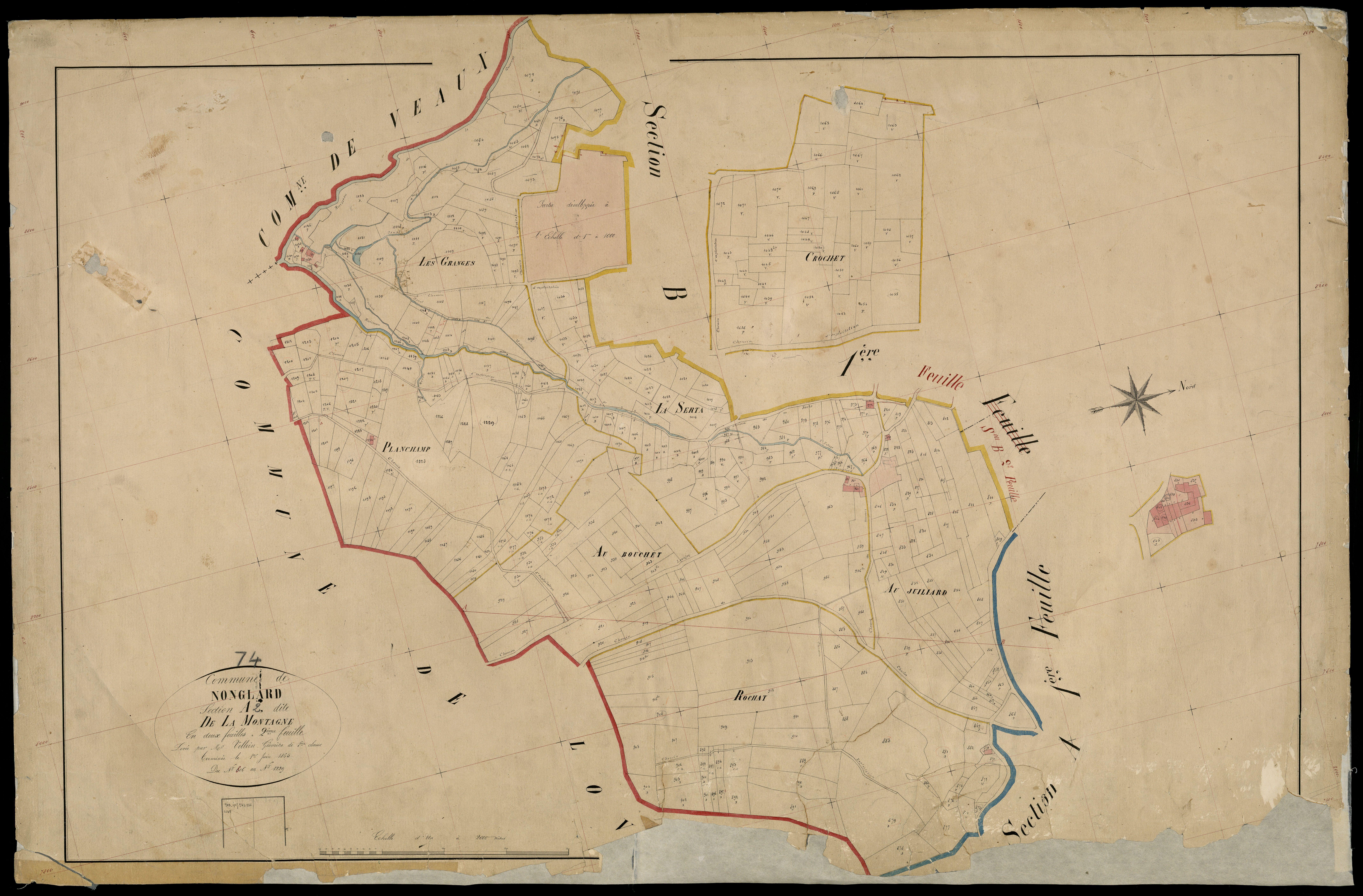 Section B : Monthoux - 1865