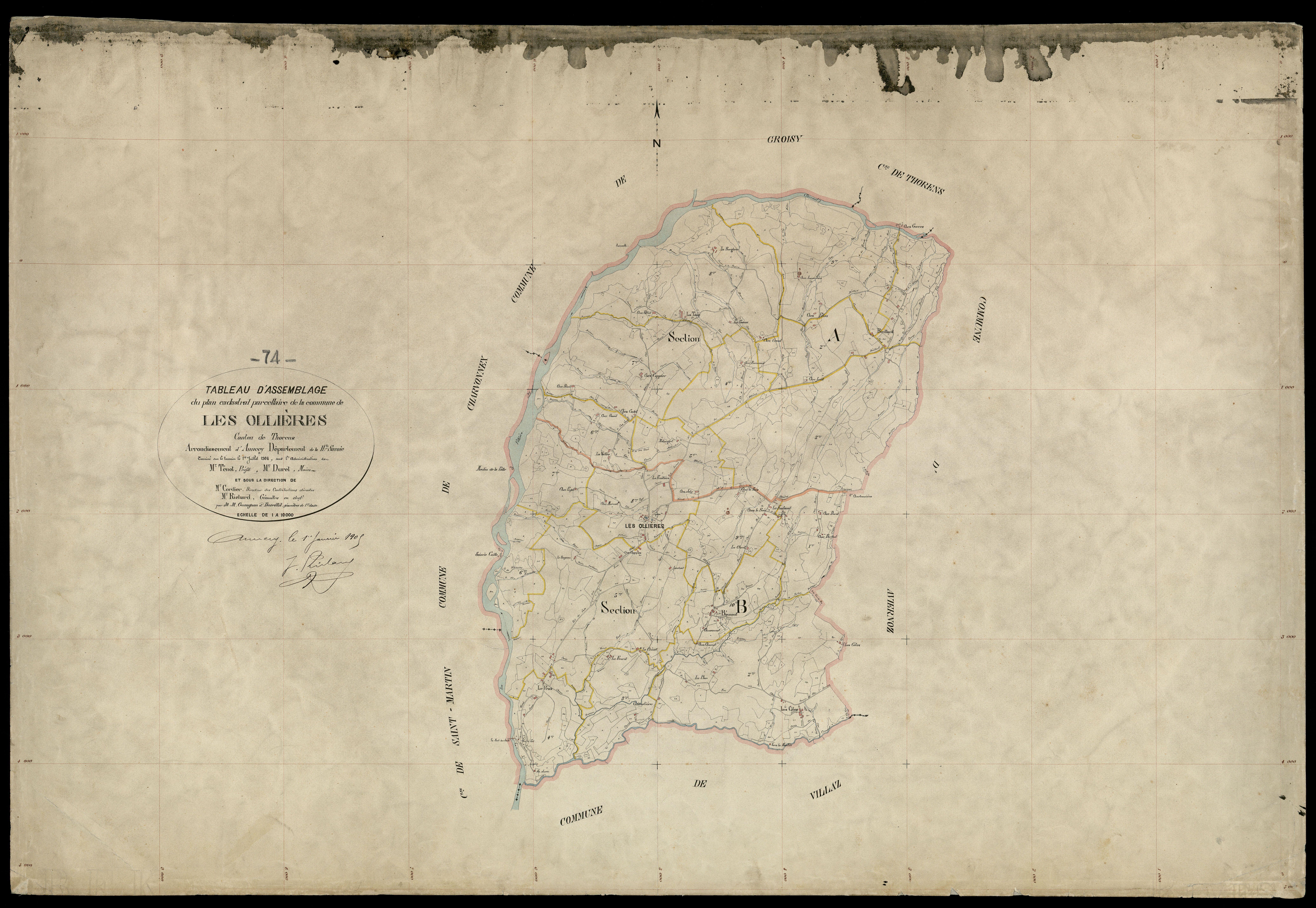 Plan parcellaire - 1904