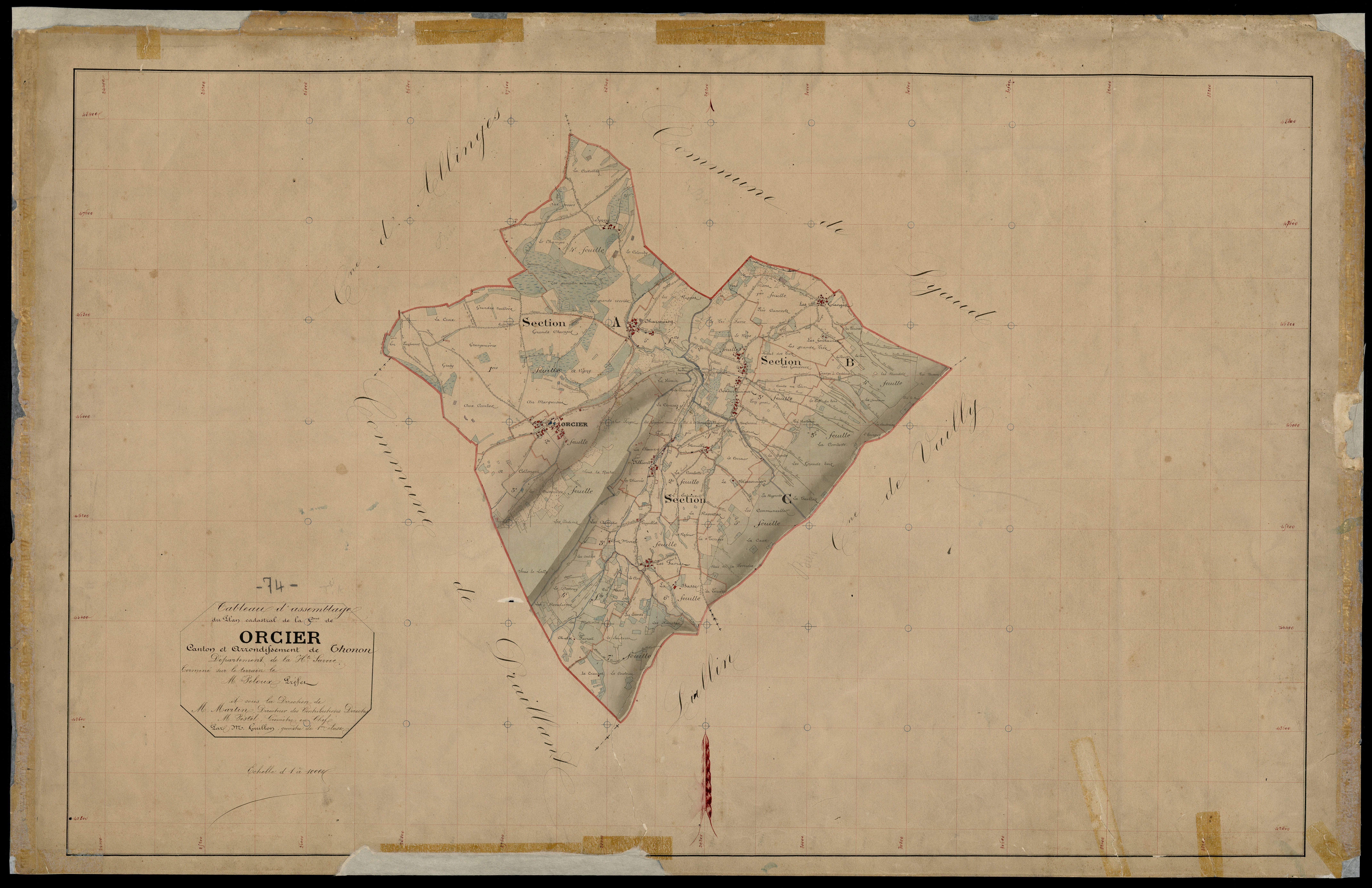Plan parcellaire - 1873-1875