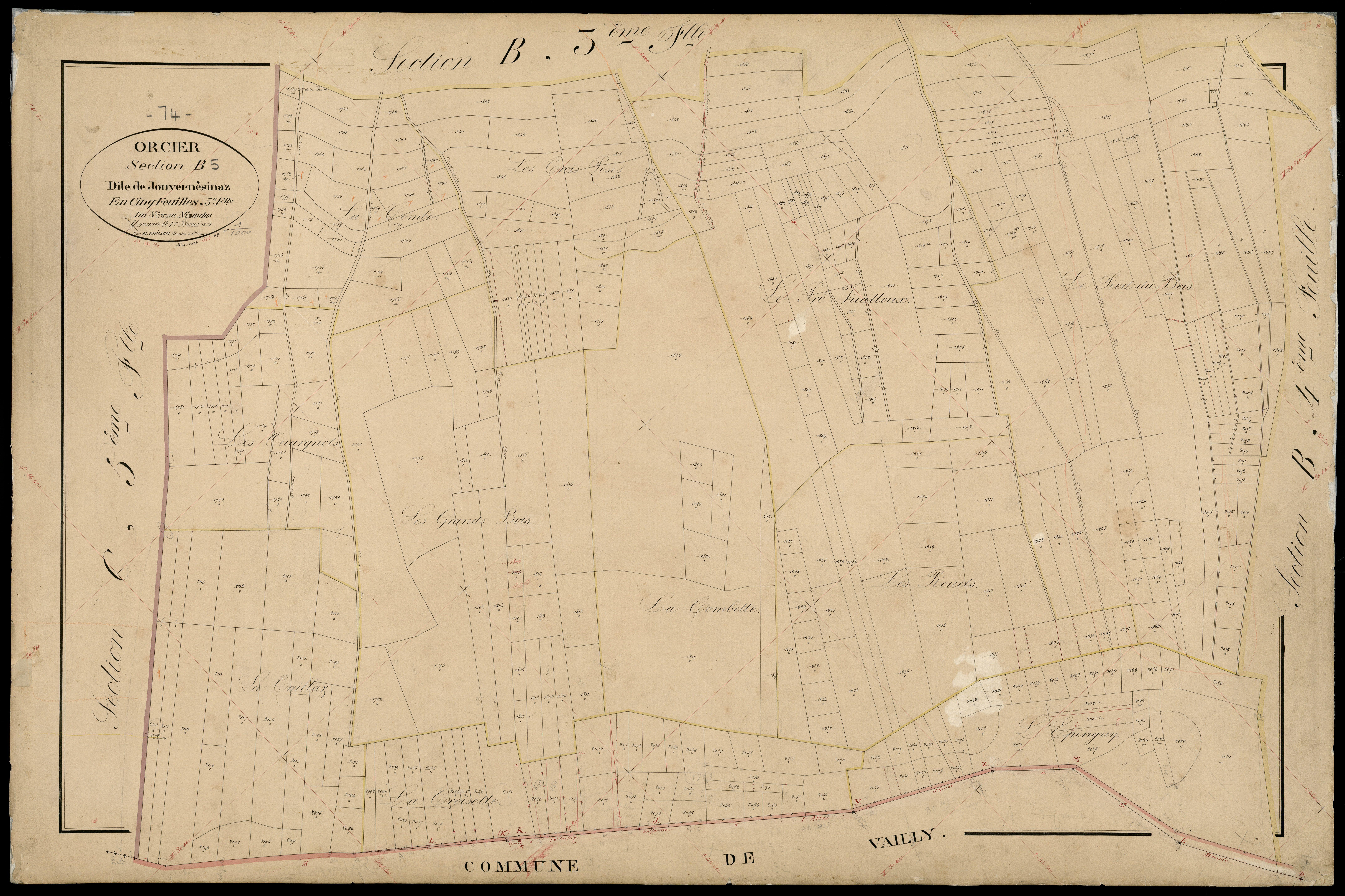 Section C : Les Favrats - 1873-1874