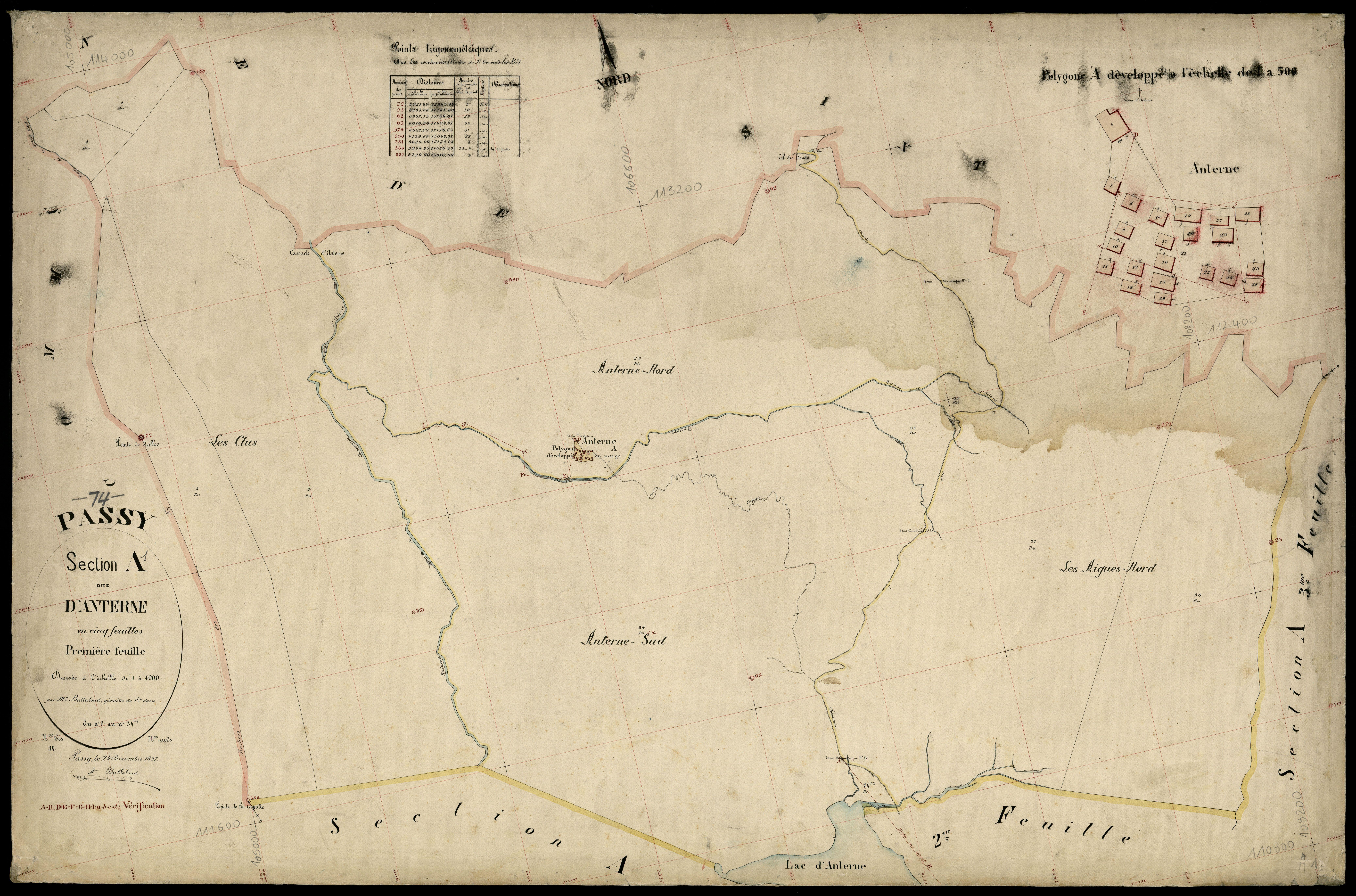3 P 3 6680 - Feuille n° 2, parcelles n° 35 à 39 - 24 décembre 1897