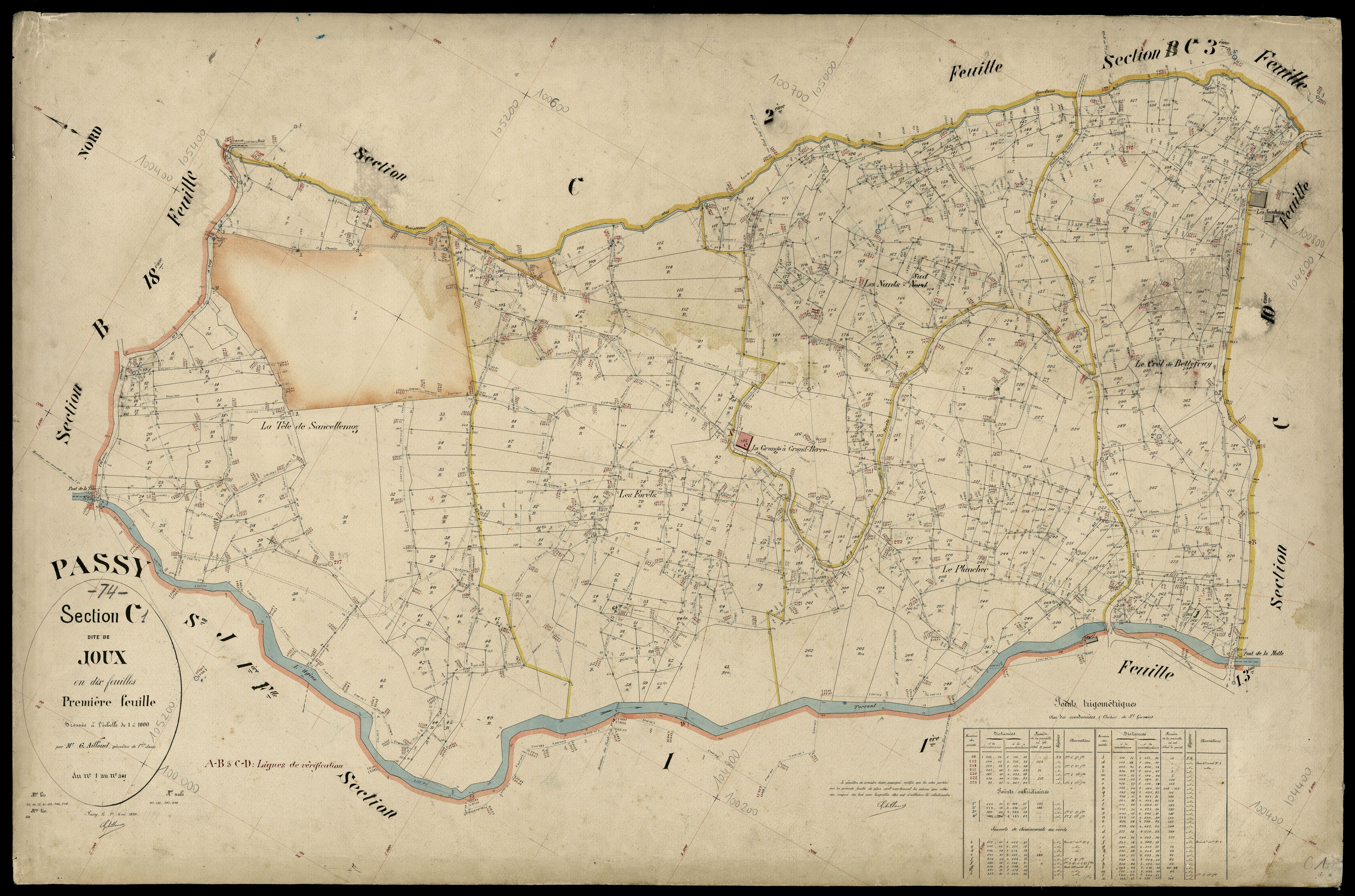 3 P 3 6703 - Feuille n° 2, parcelles n° 342 à 404 - 1er mars 1899