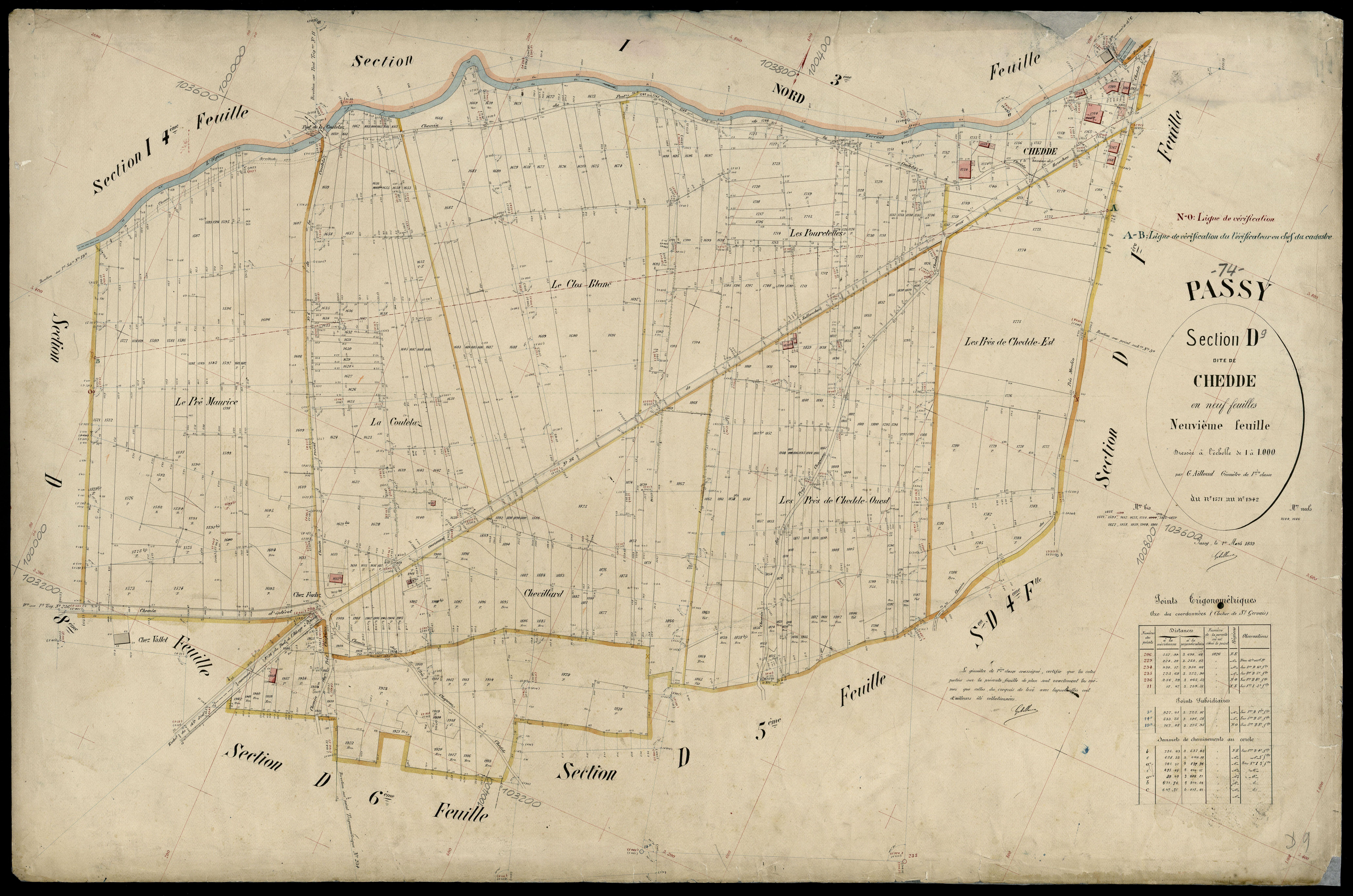 Section E : Le Châtelard - 1899