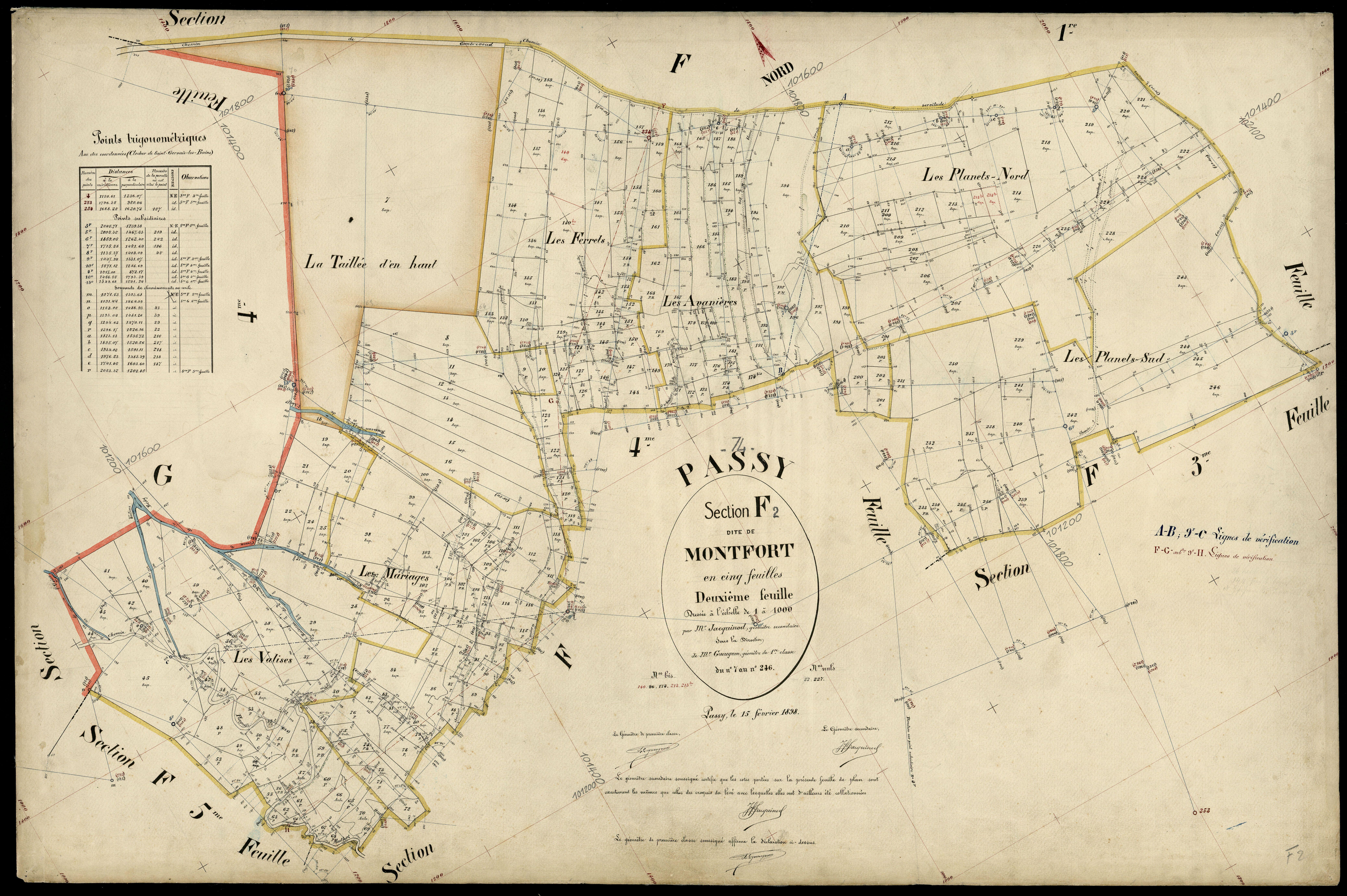 3 P 3 6729 - Feuille n° 3, parcelles n° 247 à 589 - 15 février 1898