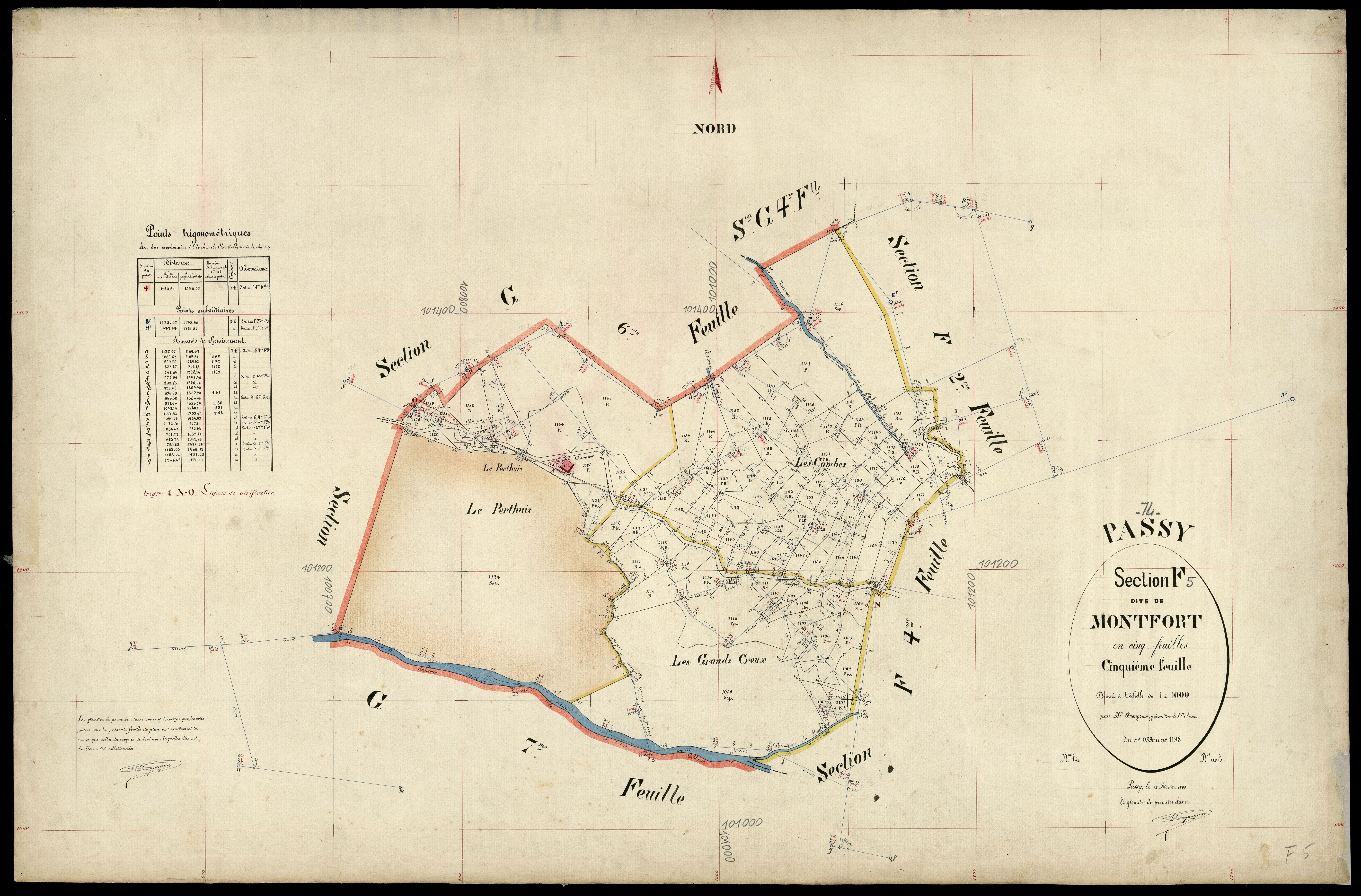 Section G : Les Plagnes - 1898
