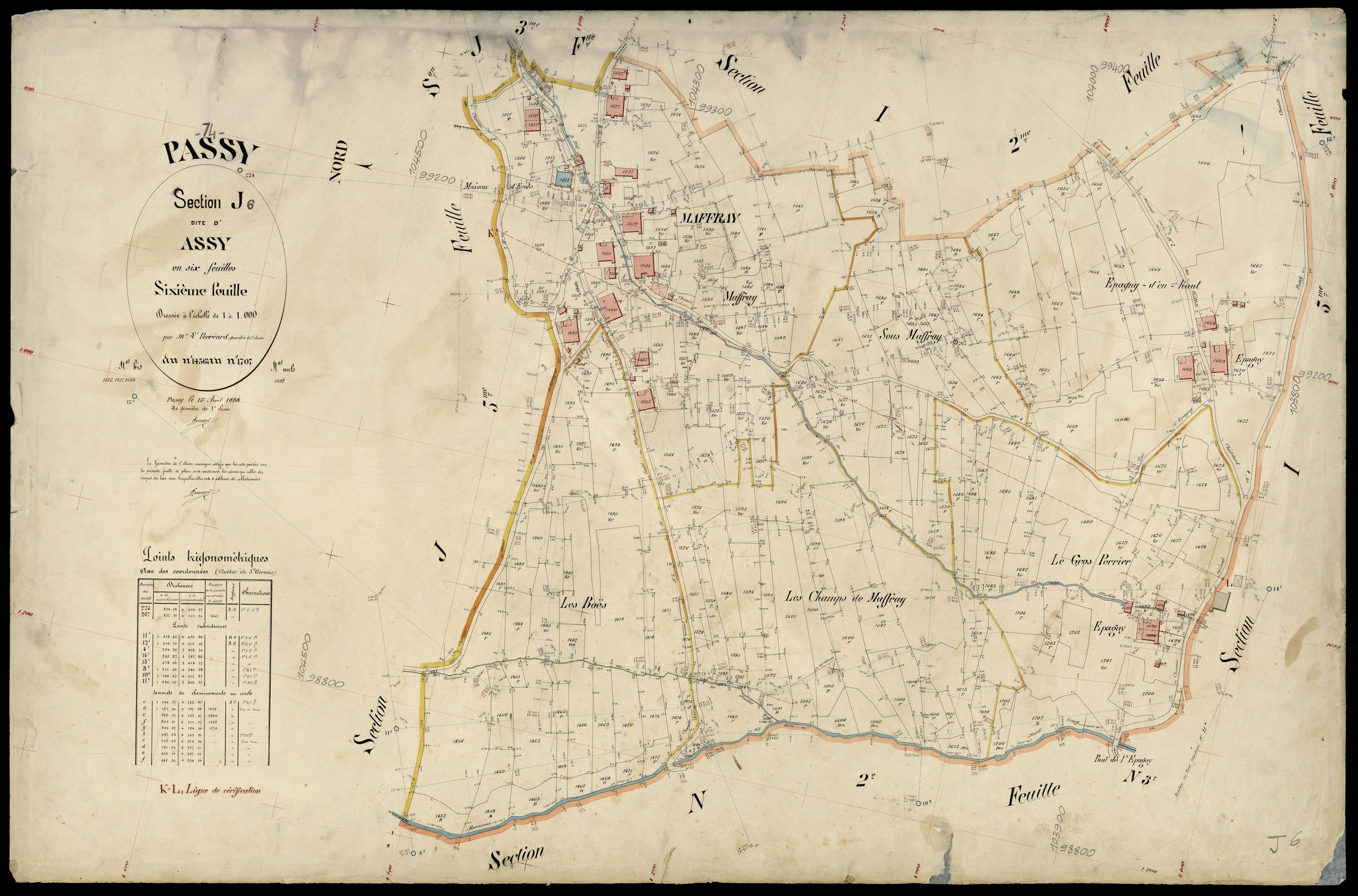 Section K : Le Platé - 1897-1898