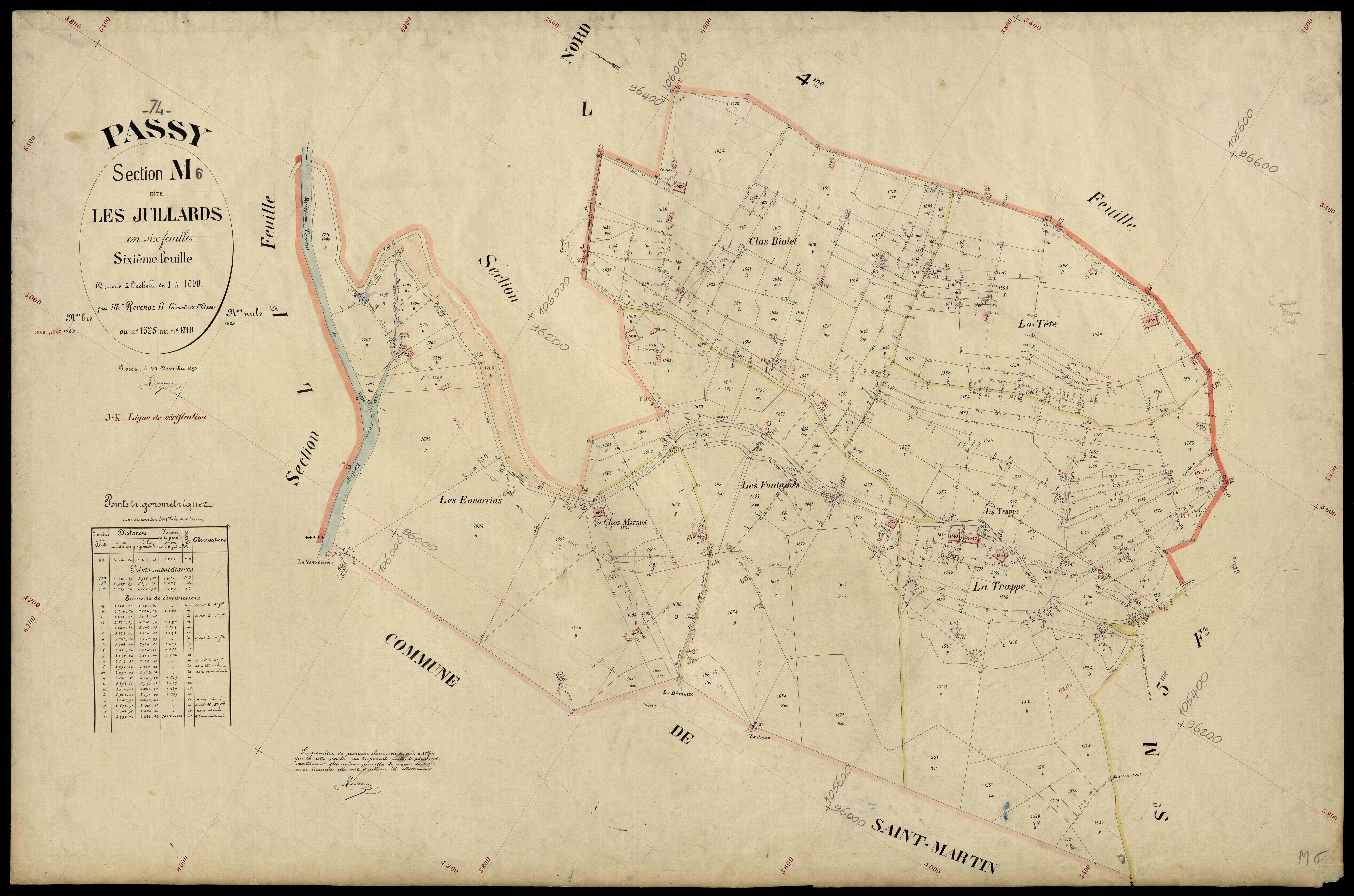 Section N : Passy - 1897-1899
