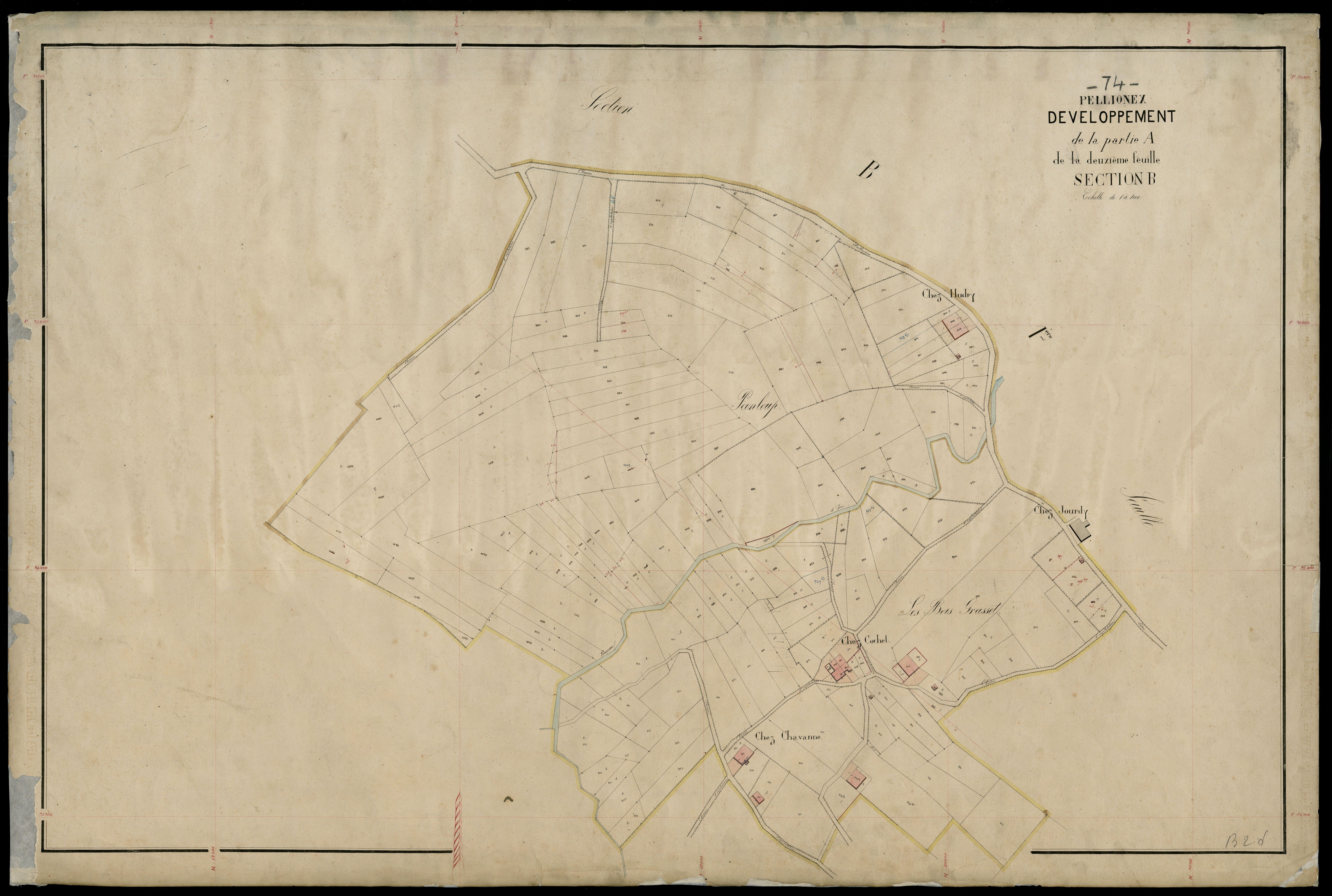 3 P 3 6810 - Feuille n° 3, parcelles n° 180 à 265 et 739 à 777 -