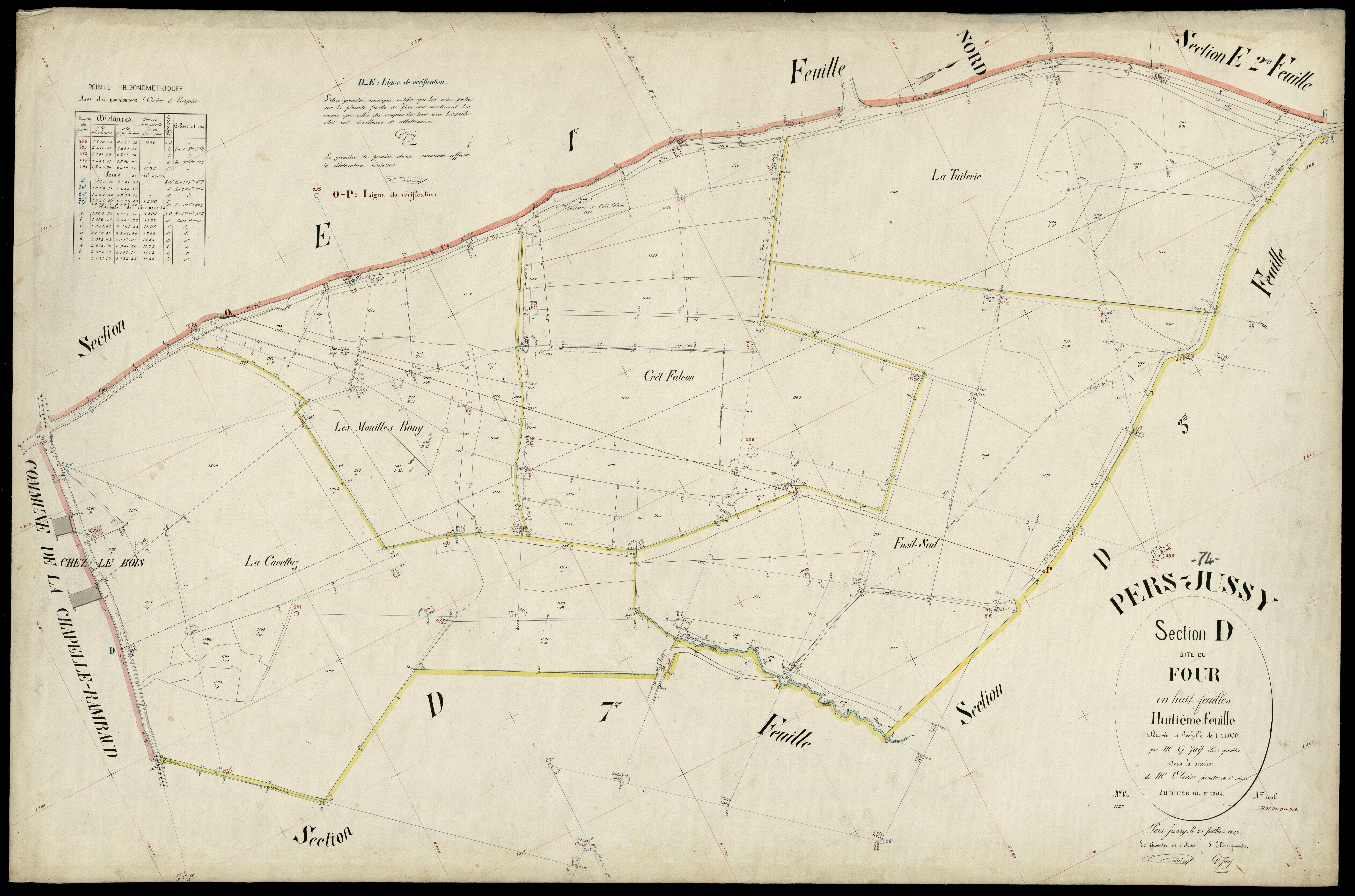 Section E : Marny - 1896
