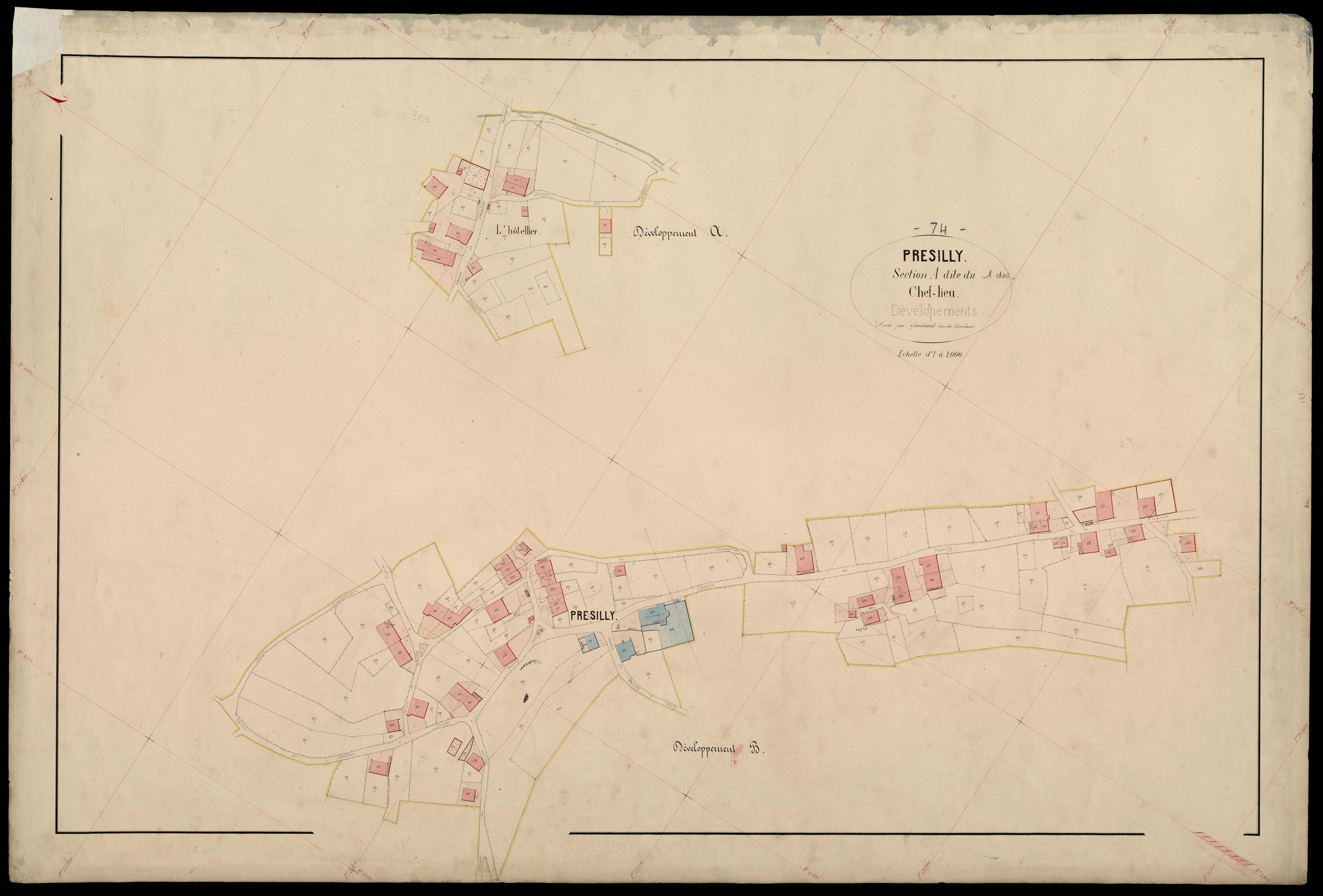 3 P 3 6985 - Feuille n° 2, parcelles n° 502 à 803 - 15 juin 1871