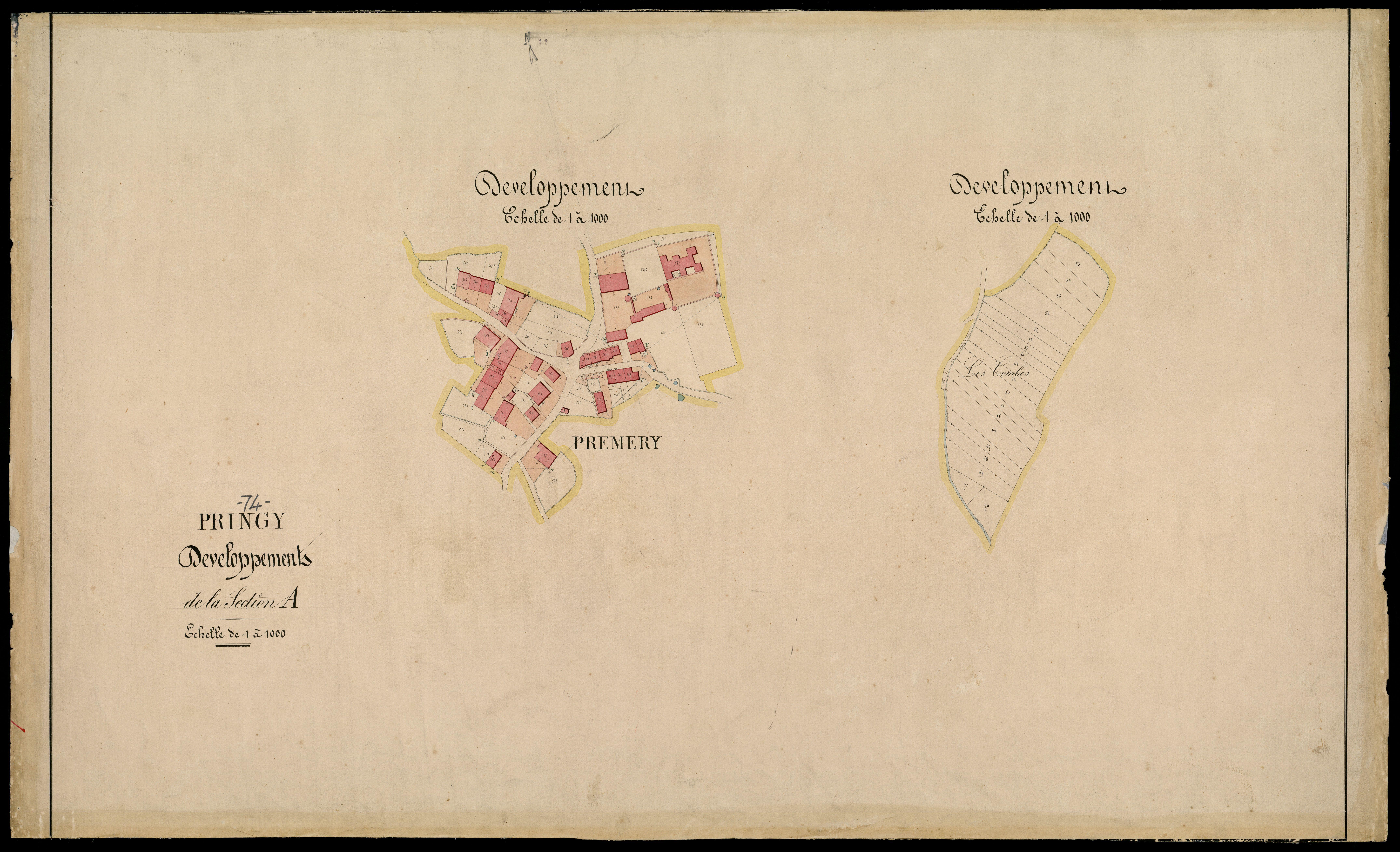 Section B : Premery - 1865