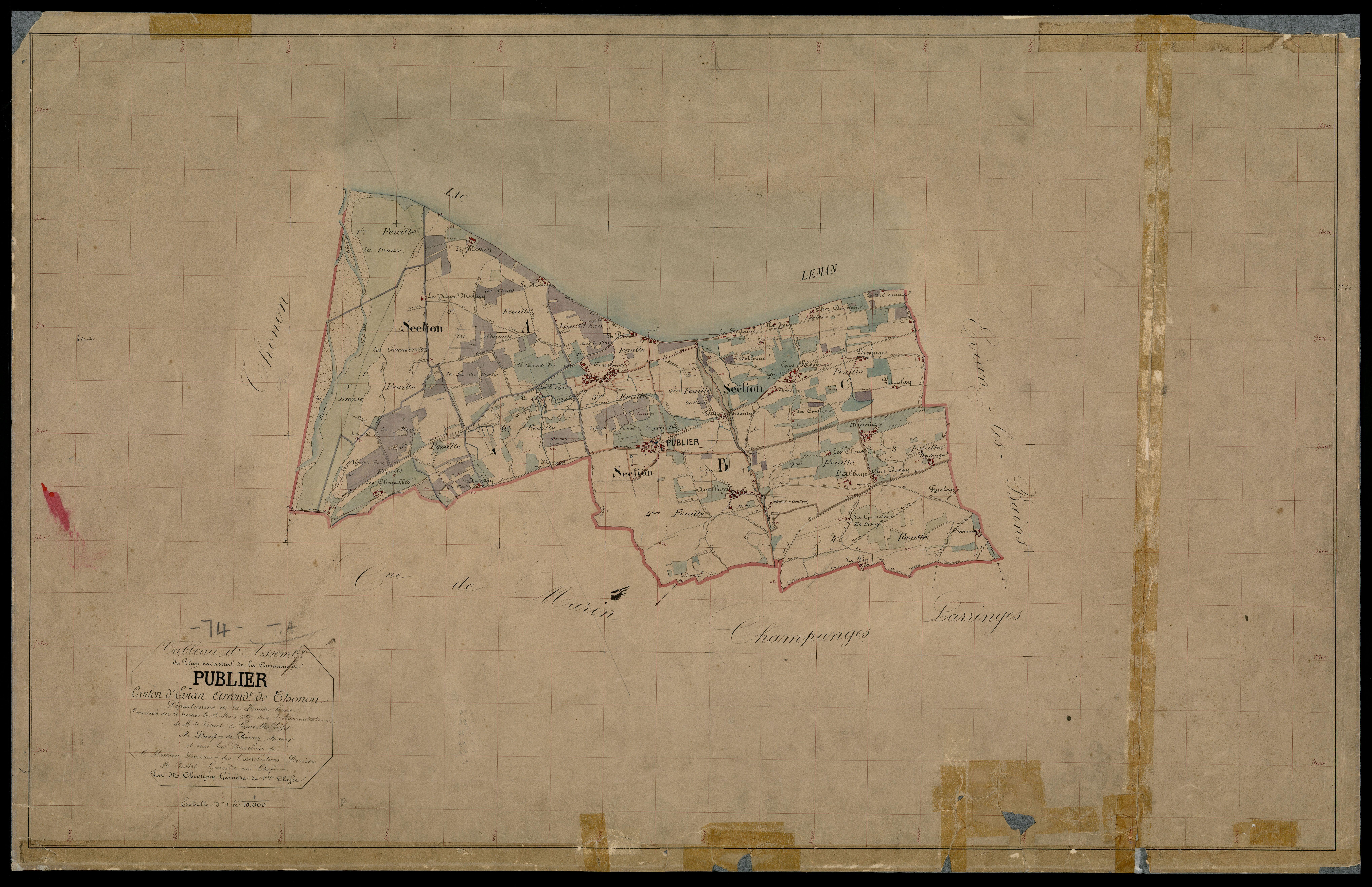 Plan parcellaire - 1905
