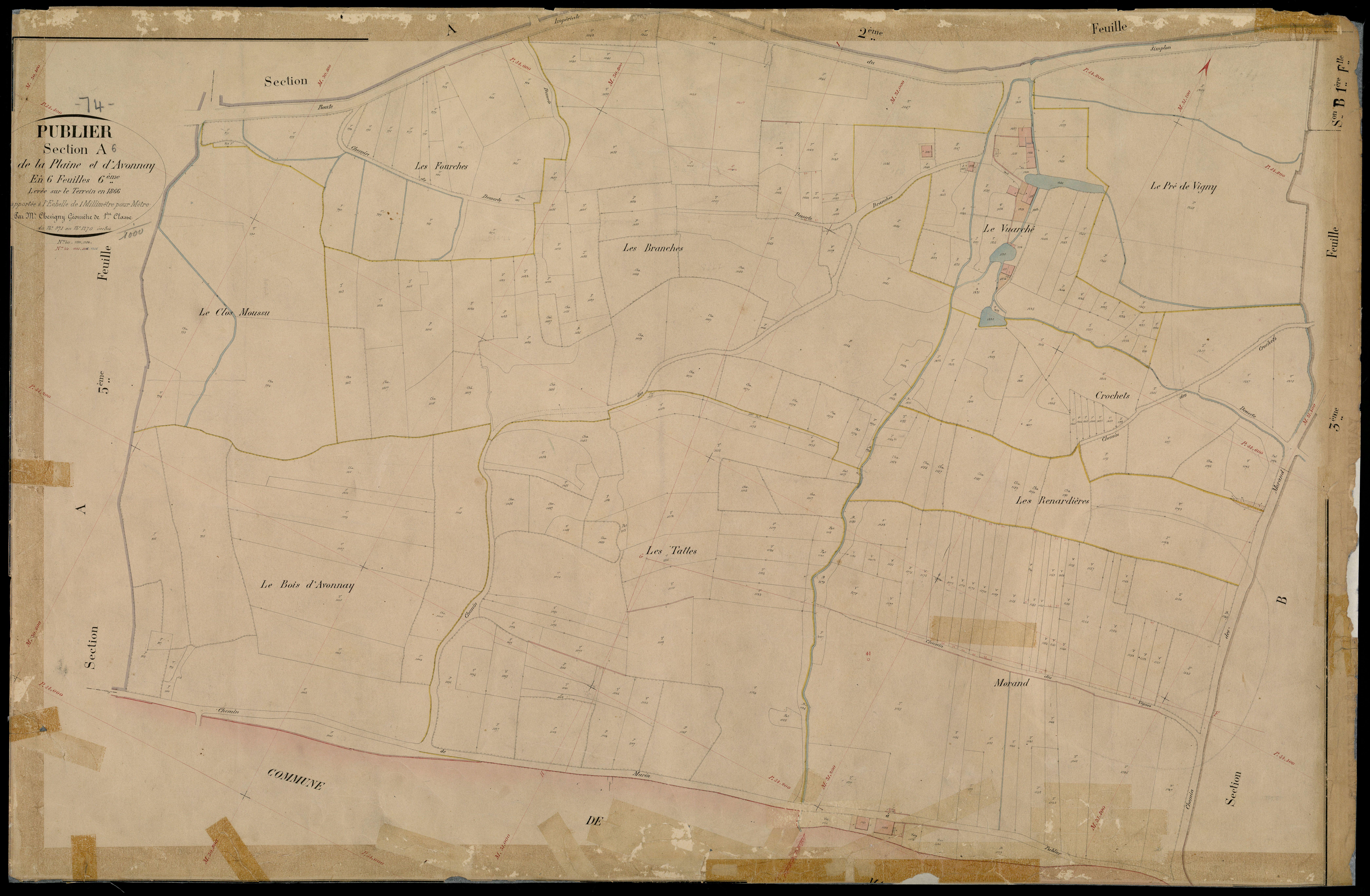 Section B : Le Village - 1905