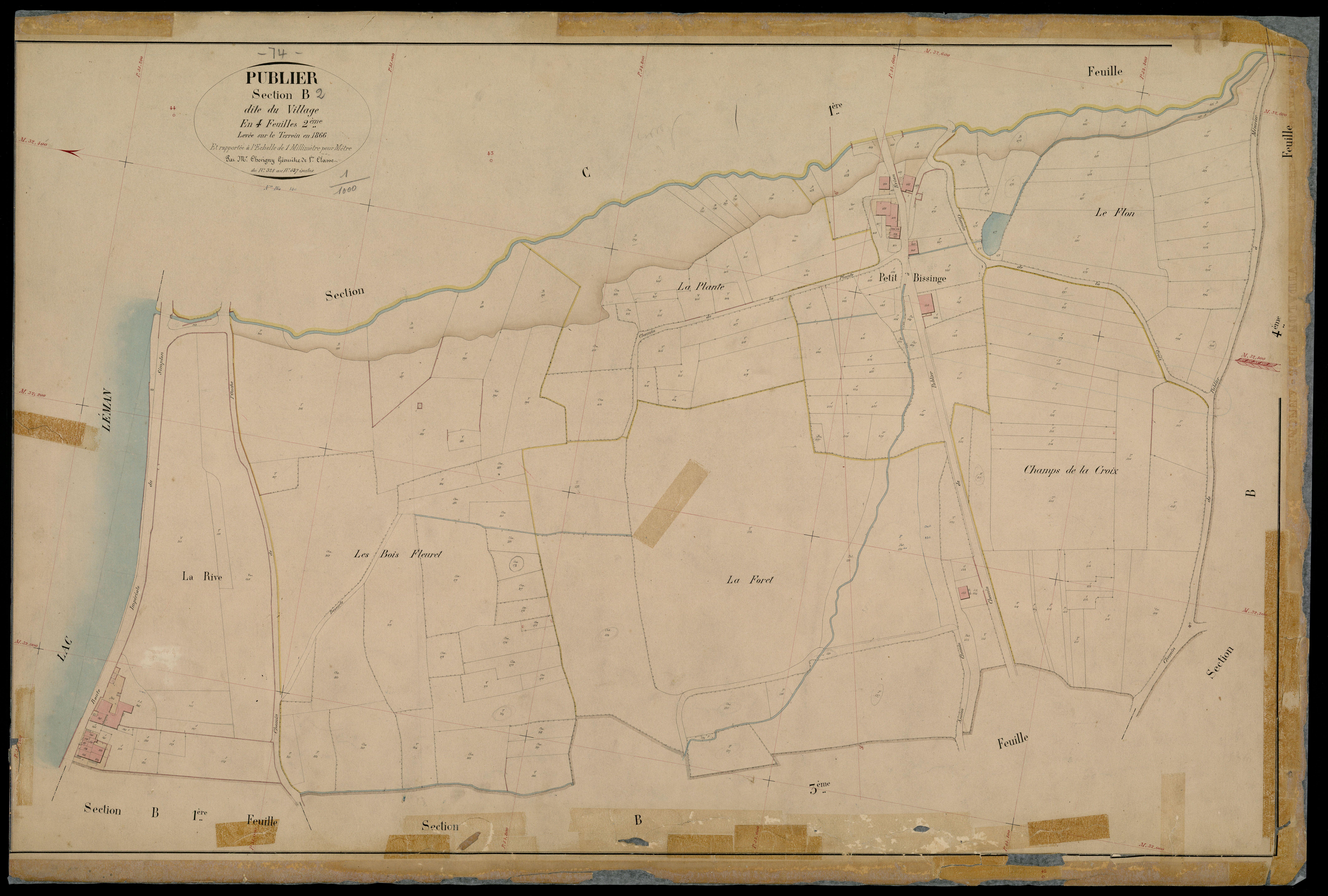 3 P 3 7007 - Feuille n° 3, parcelles n° 538 à 792 - 8 février 1905