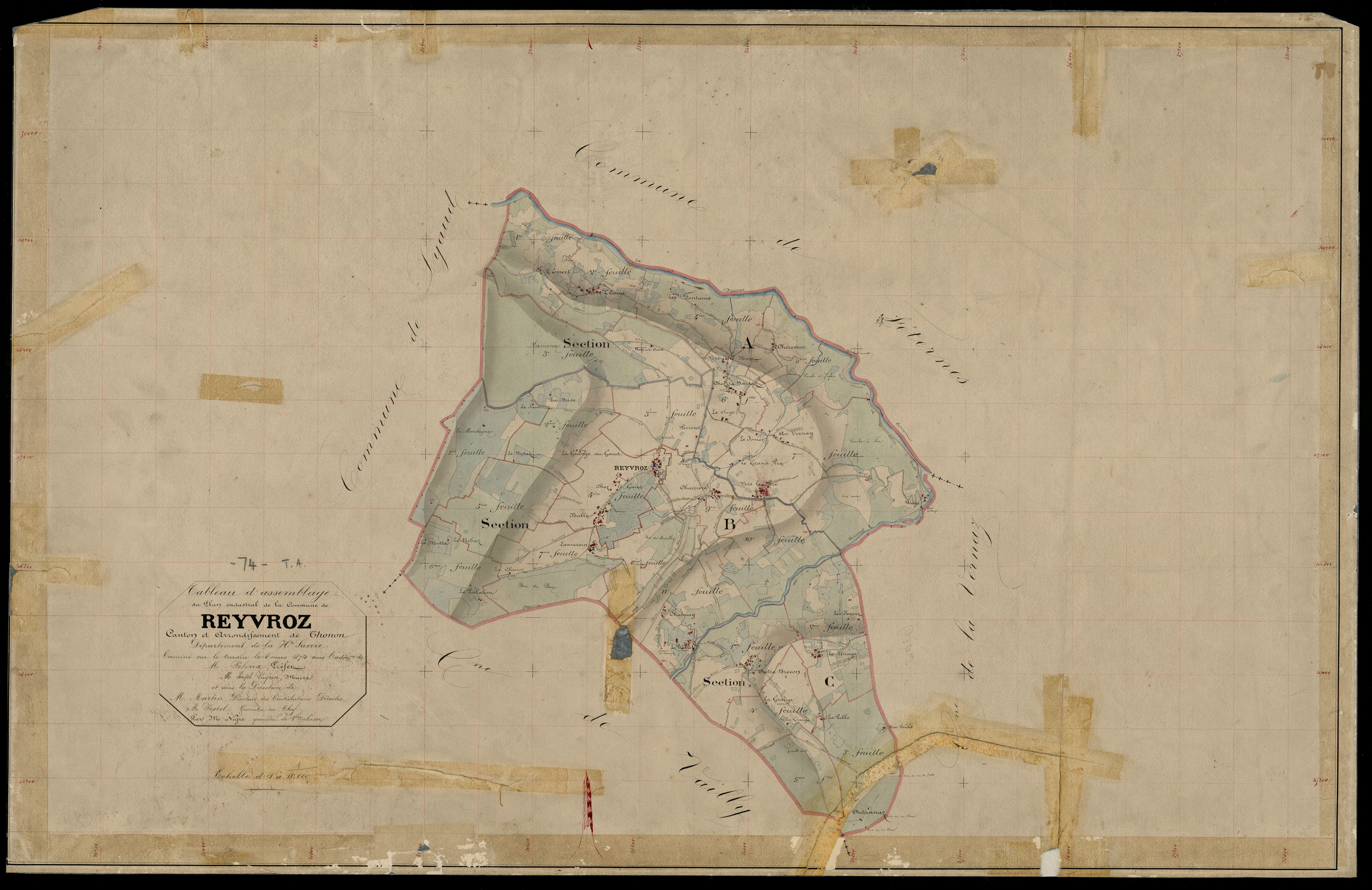 Plan parcellaire - 1872-1874