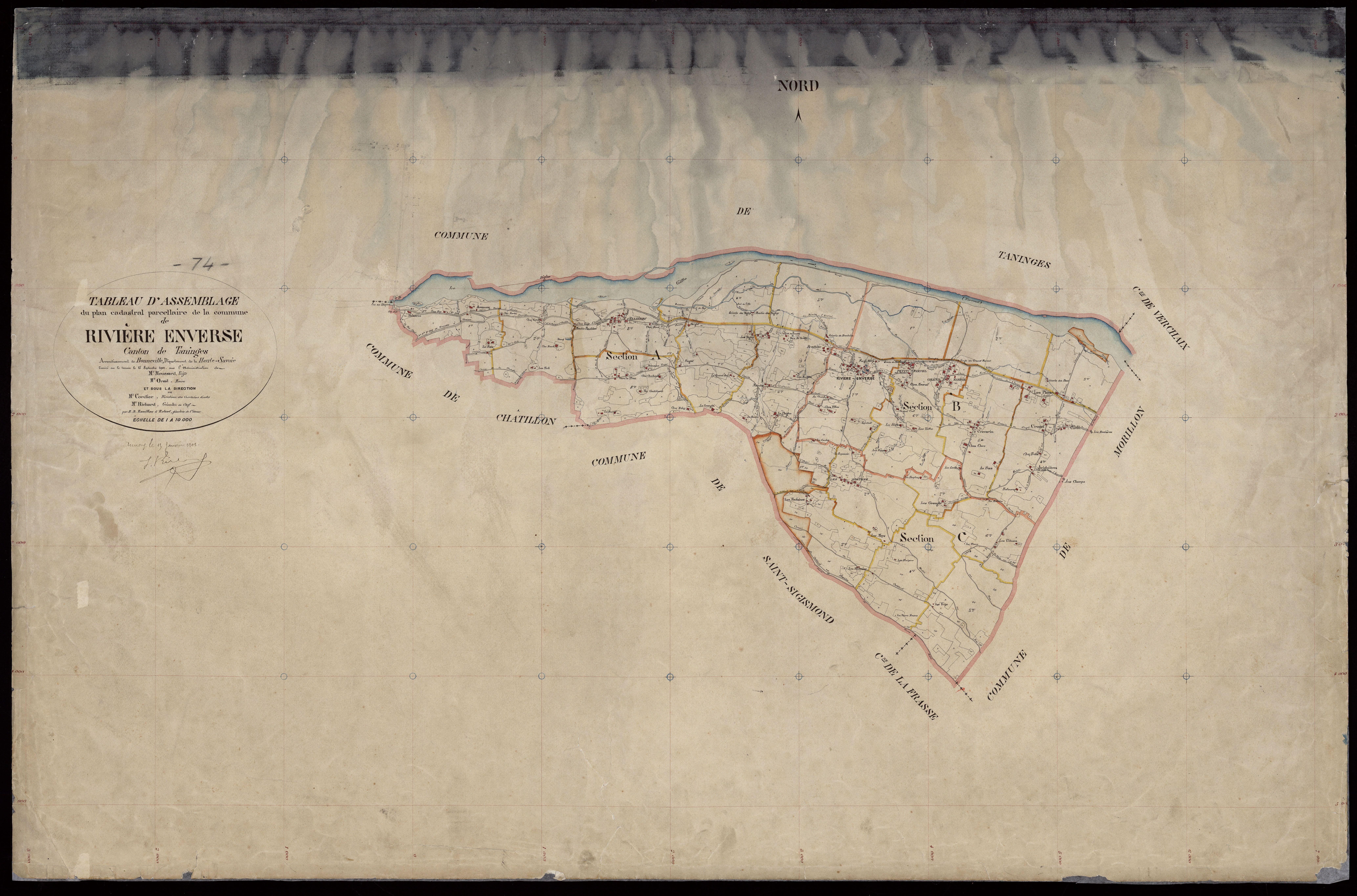 Plan parcellaire - 1901