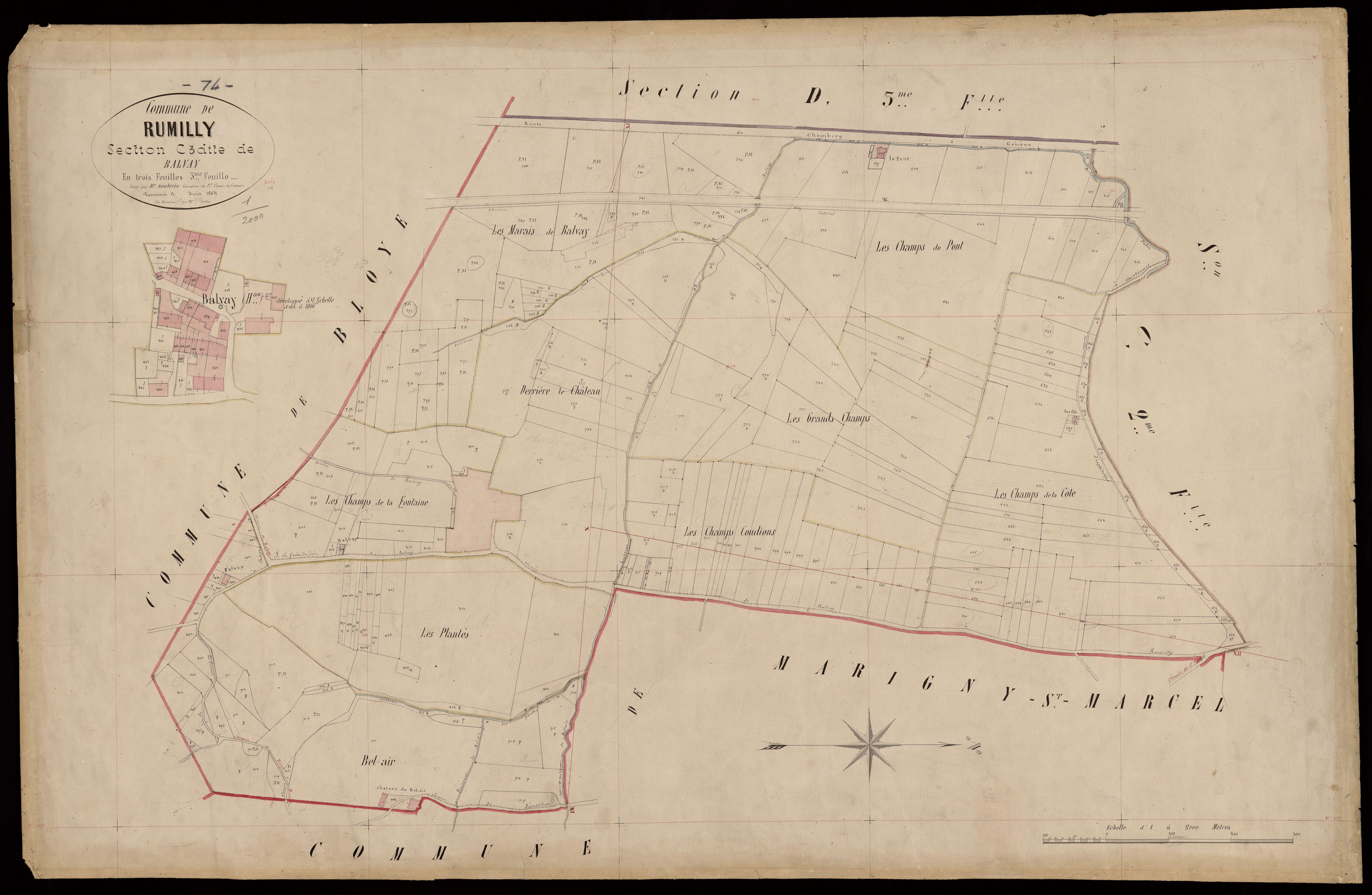 Section D : Martonnet - 1864