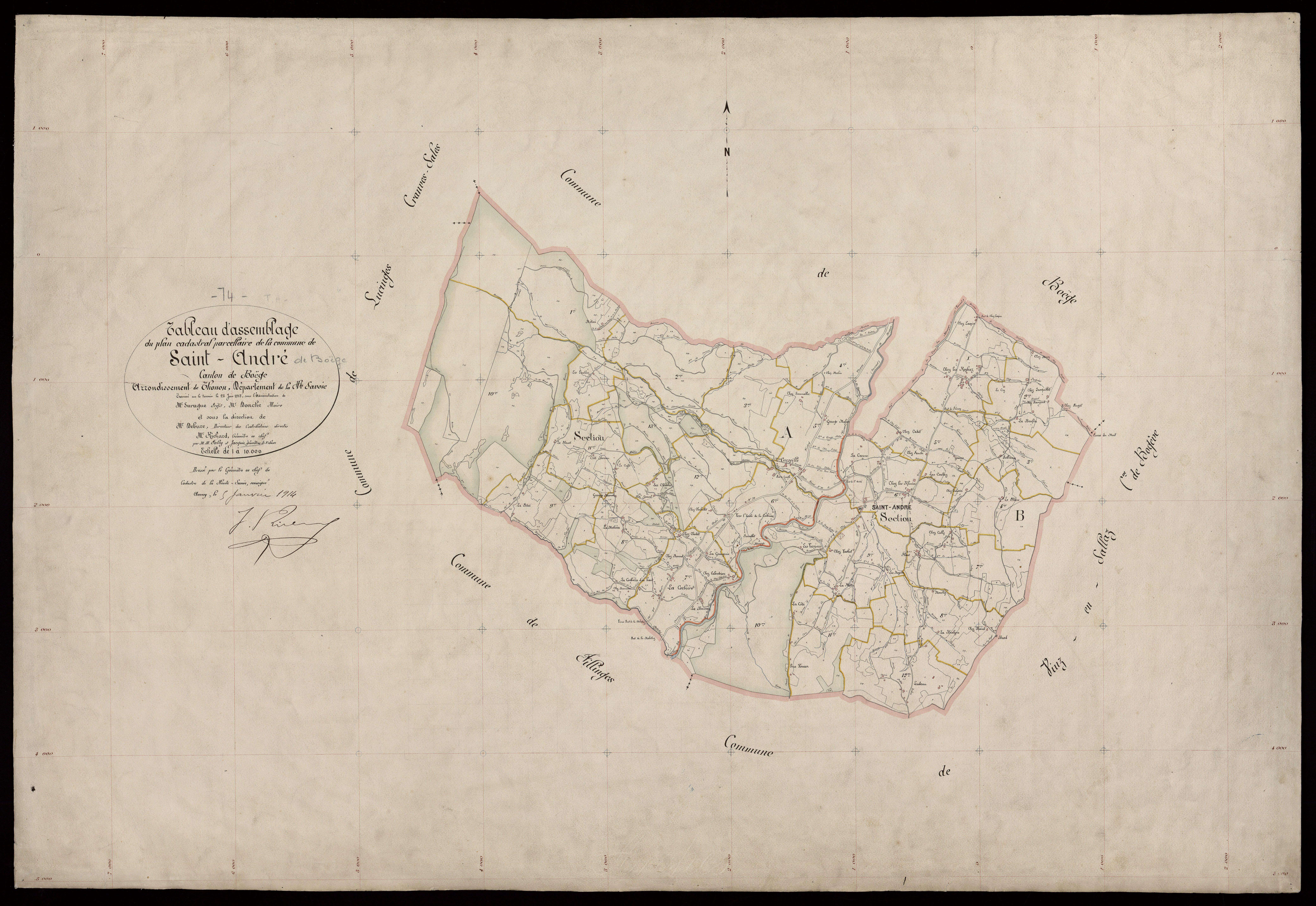 Plan parcellaire - 1913