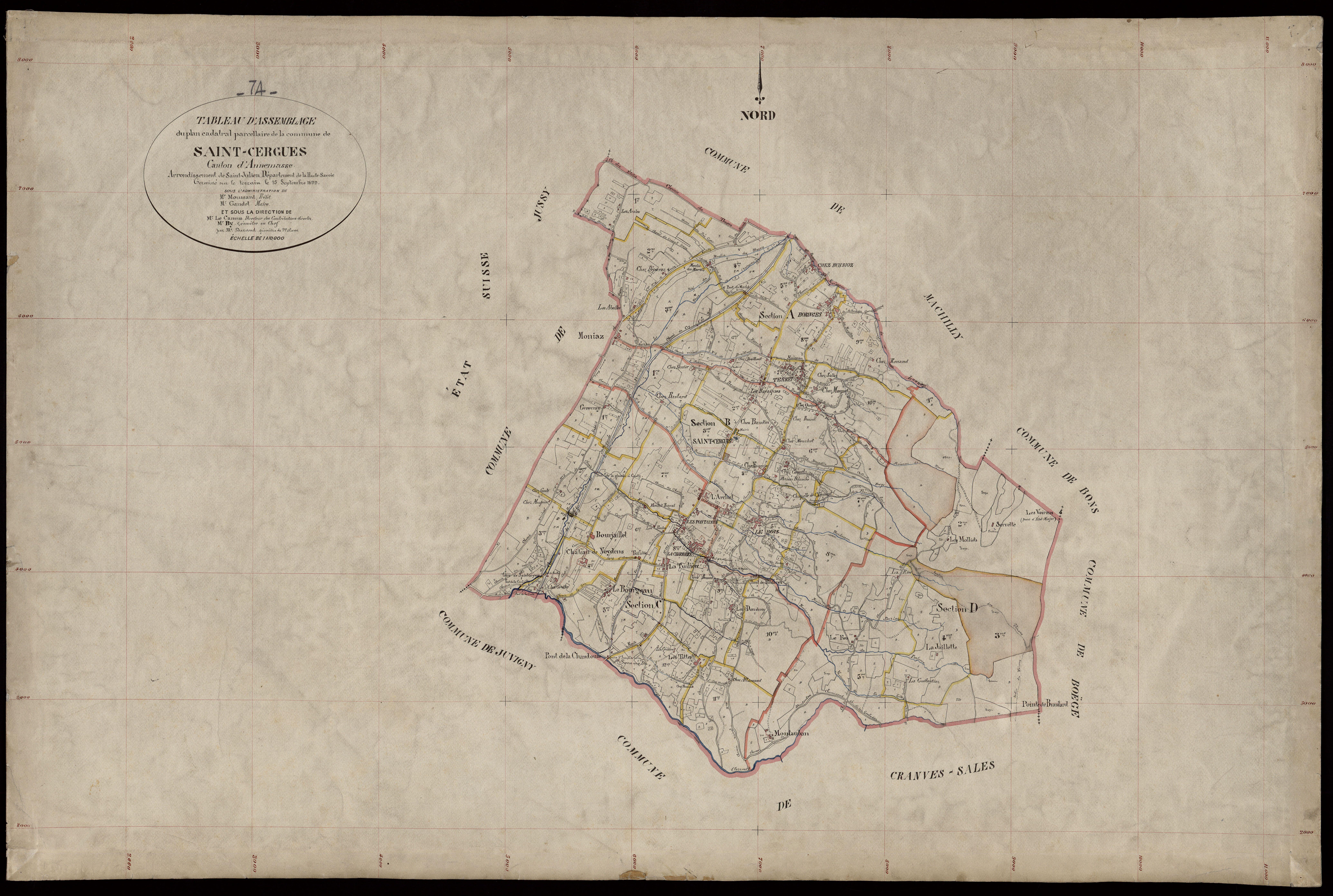 Plan parcellaire - 1899