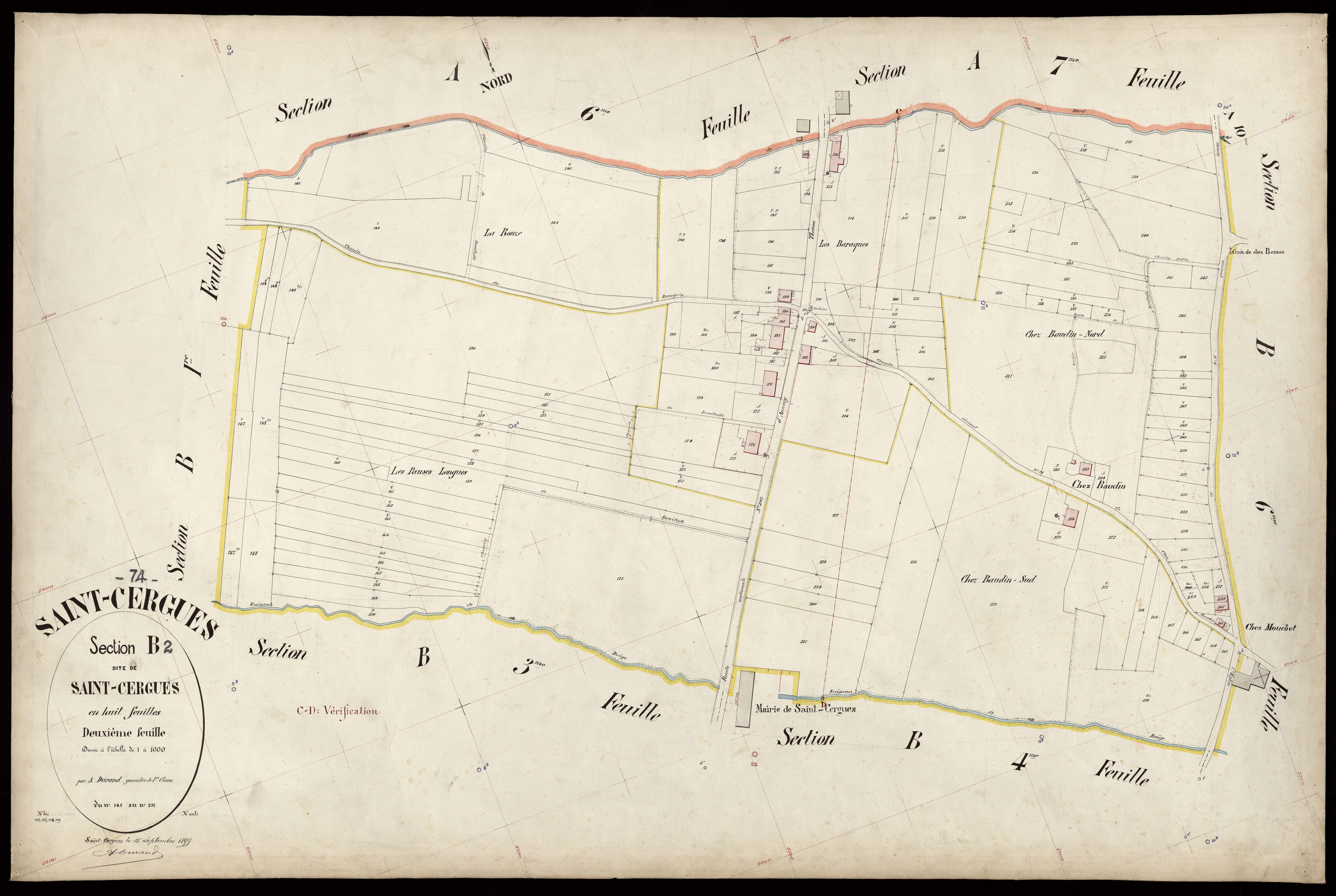 3 P 3 7280 - Feuille n° 3, parcelles n° 282 à 342 - 15 septembre 1899