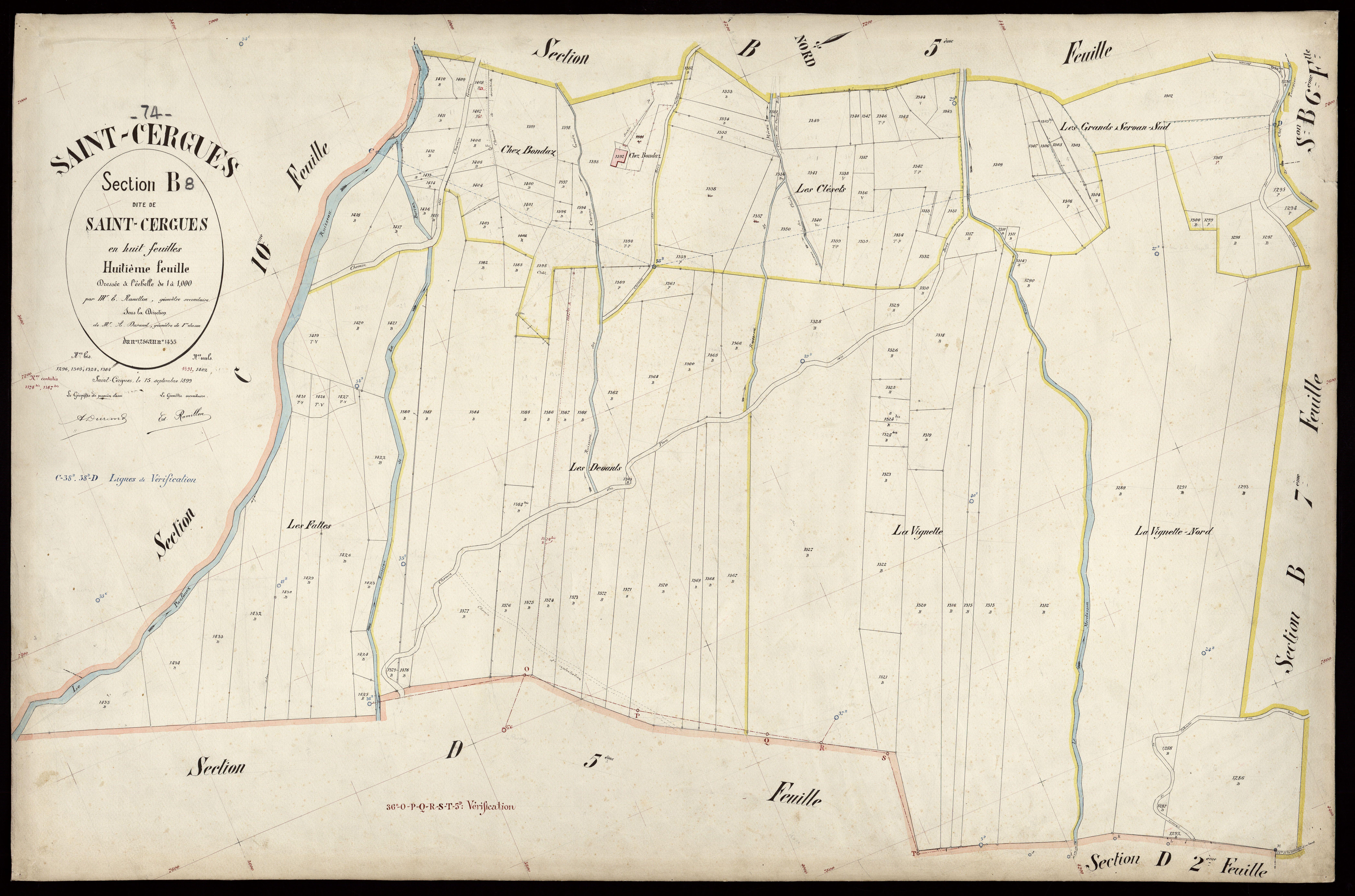 Section C : La Charrière - 1899