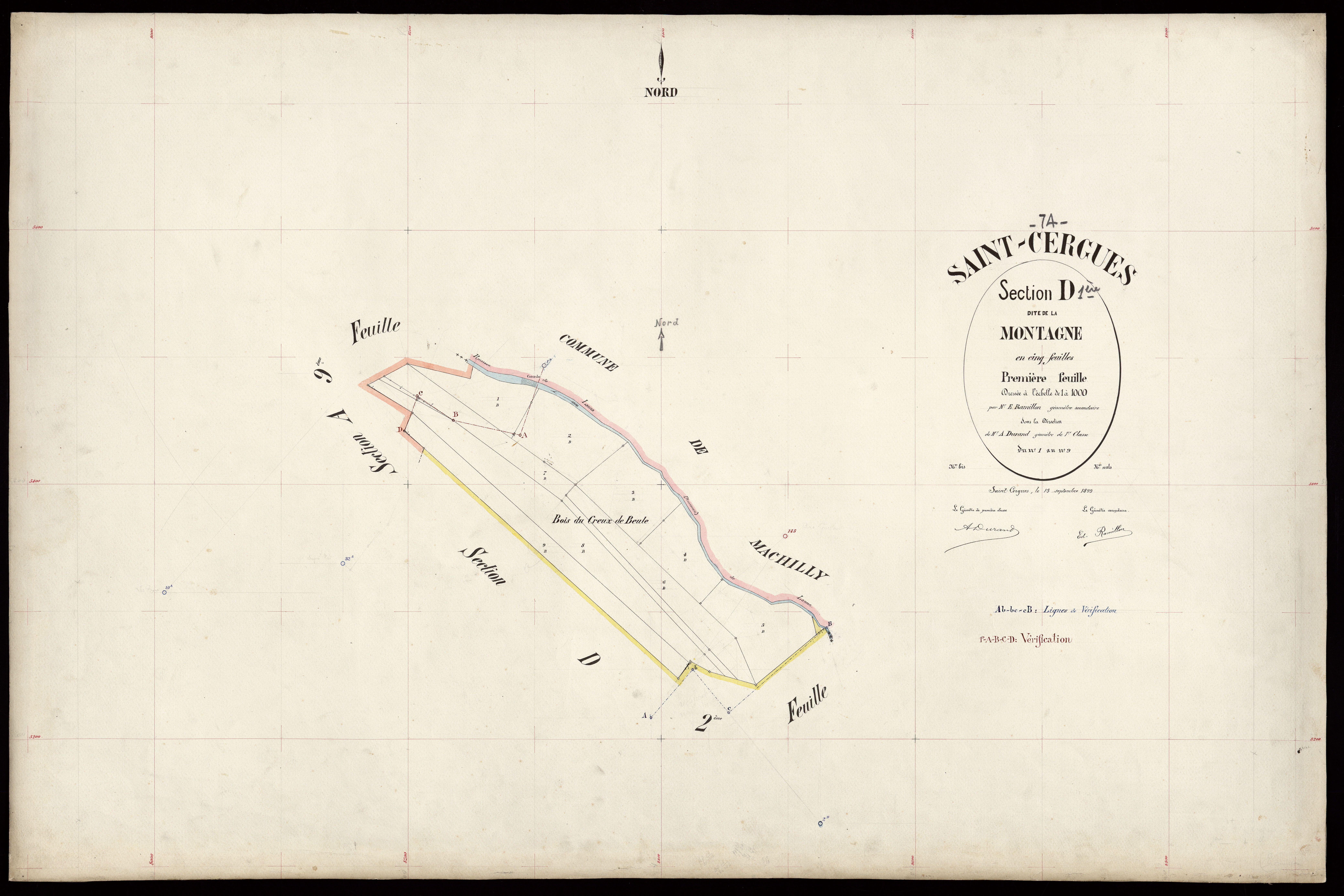 3 P 3 7299 - Feuille n° 2, parcelles n° 10 à 35 - 15 septembre 1899