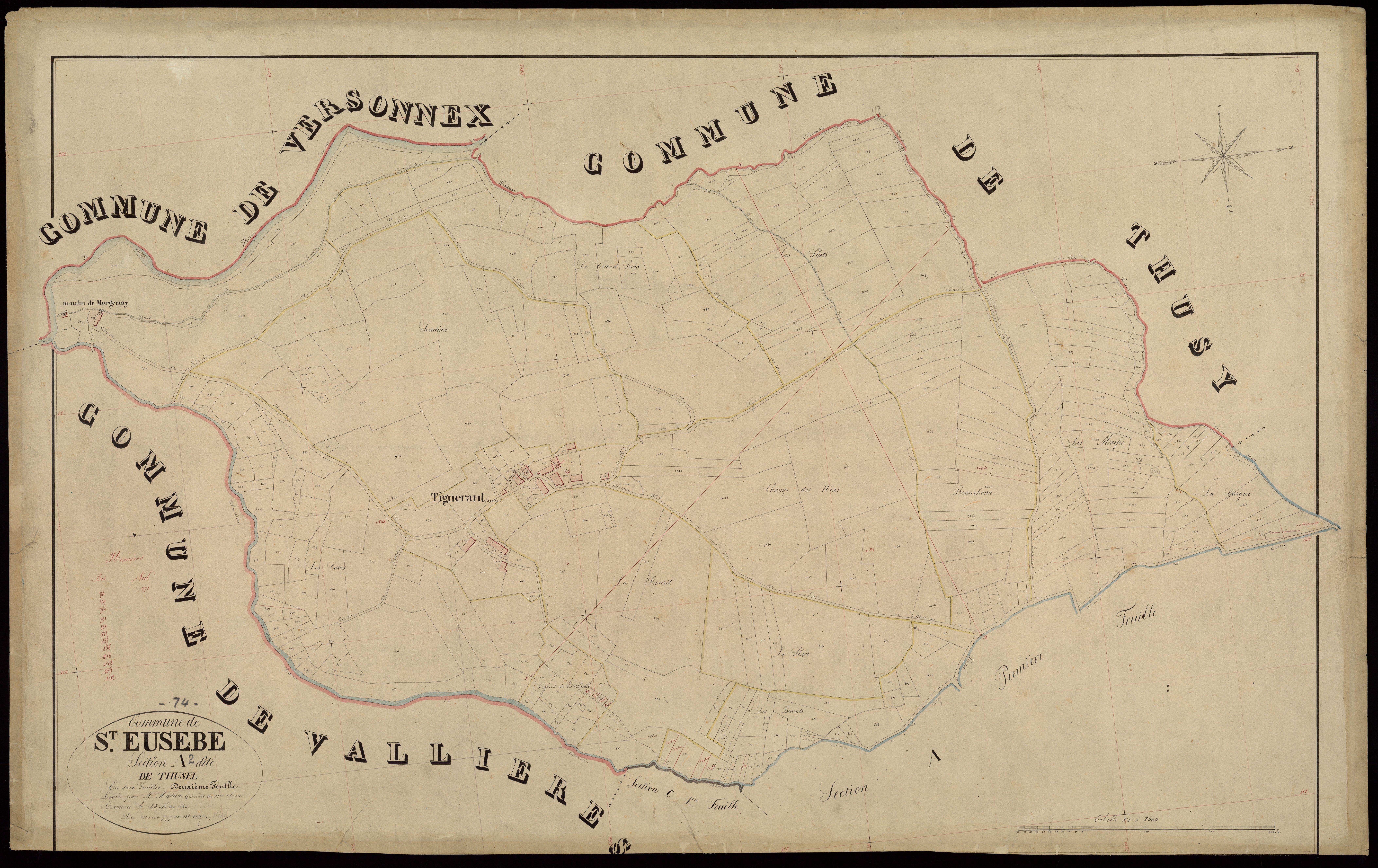 Section B : Saint-Eusèbe - 1863