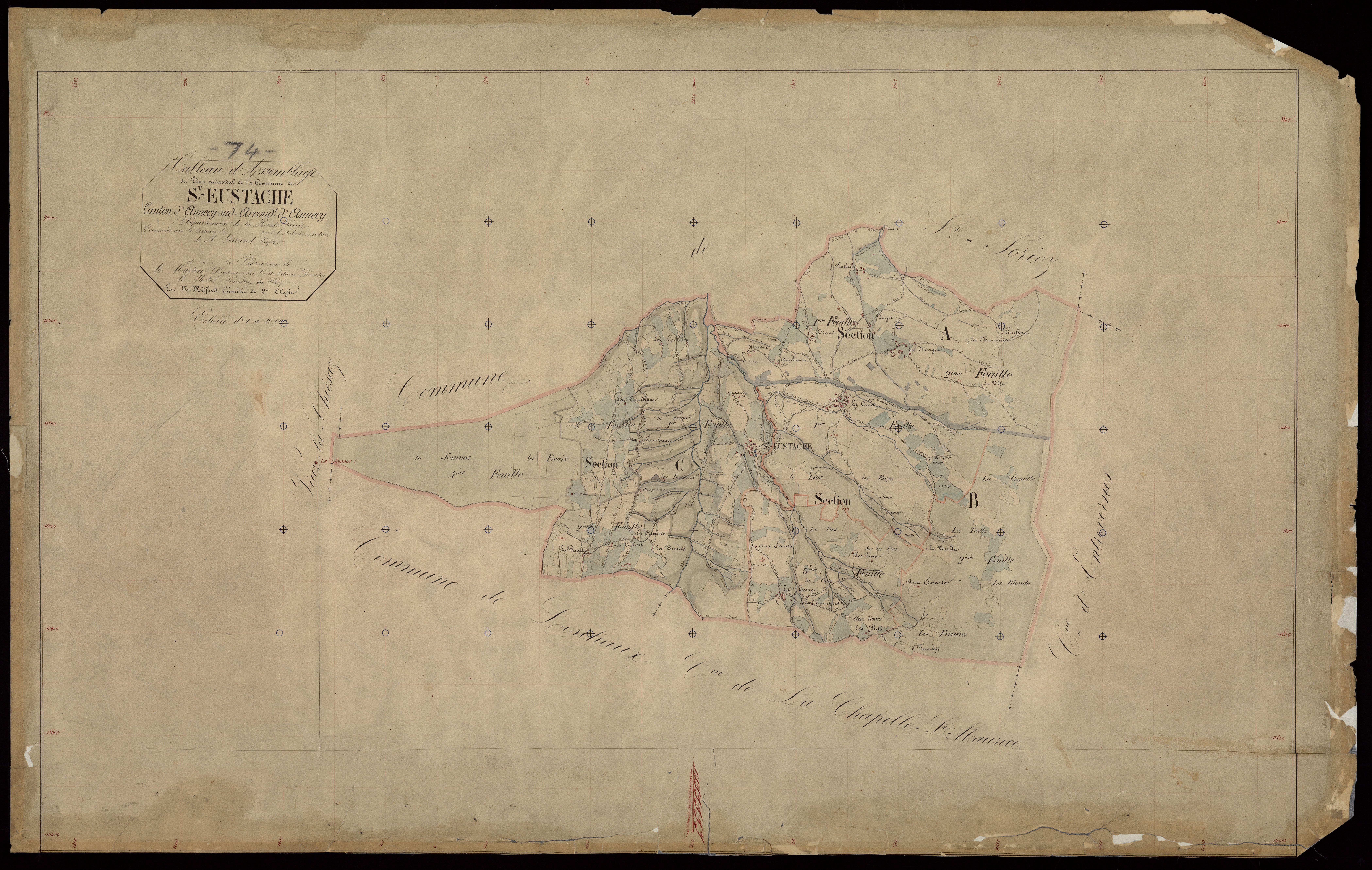 Plan parcellaire - 1865-1866