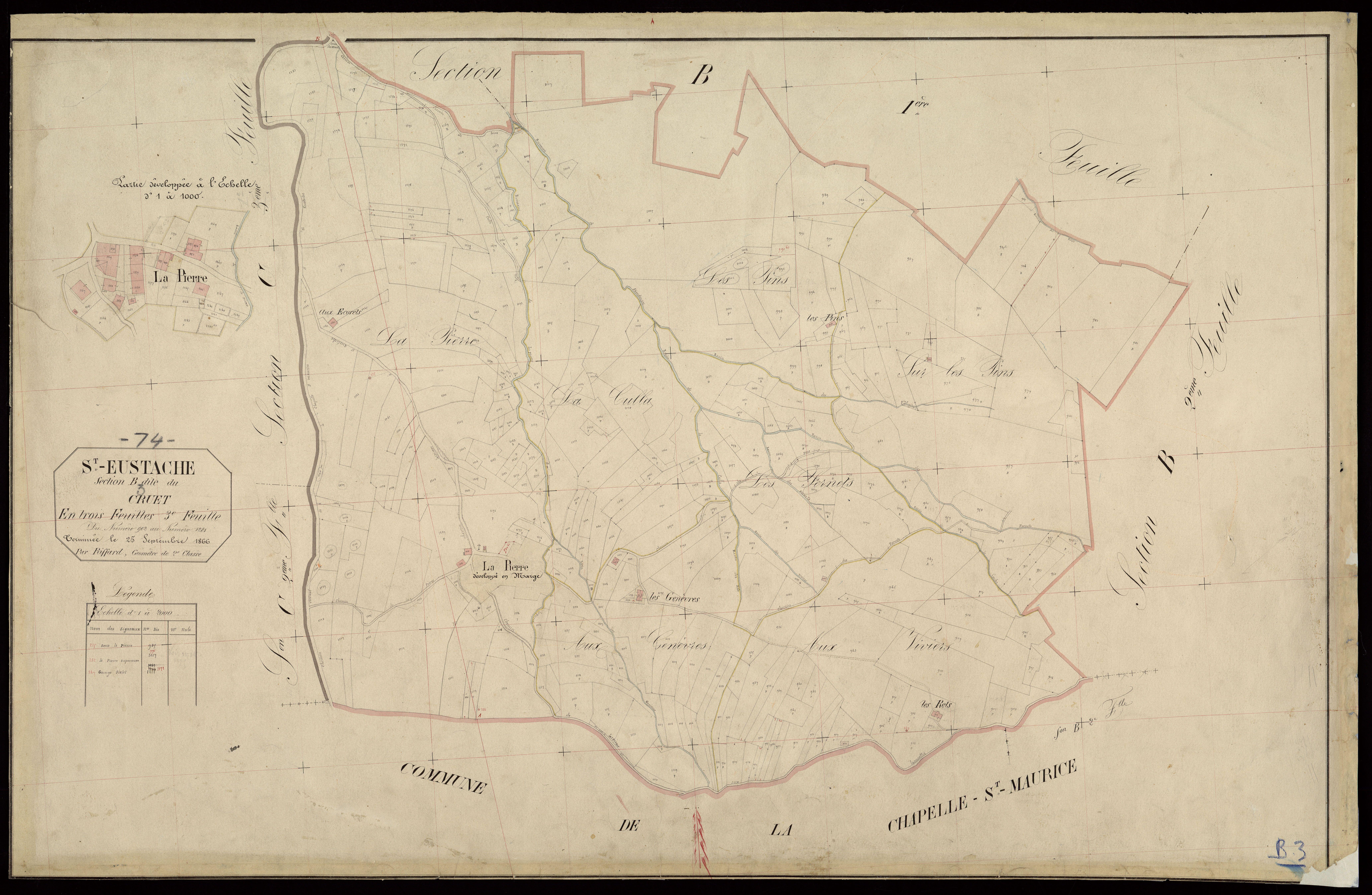 Section C : Le Village - 1866