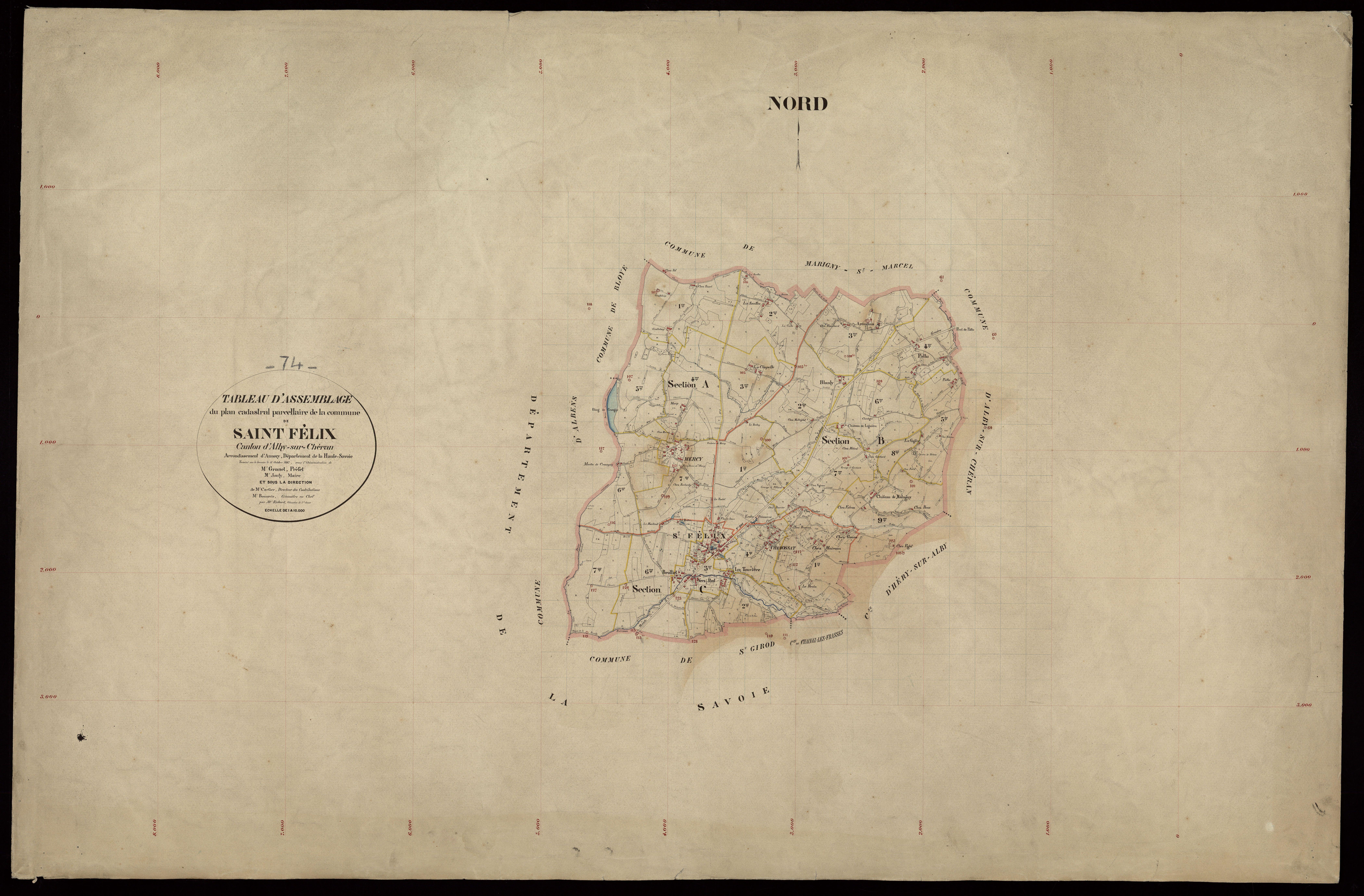 Plan parcellaire - 1887