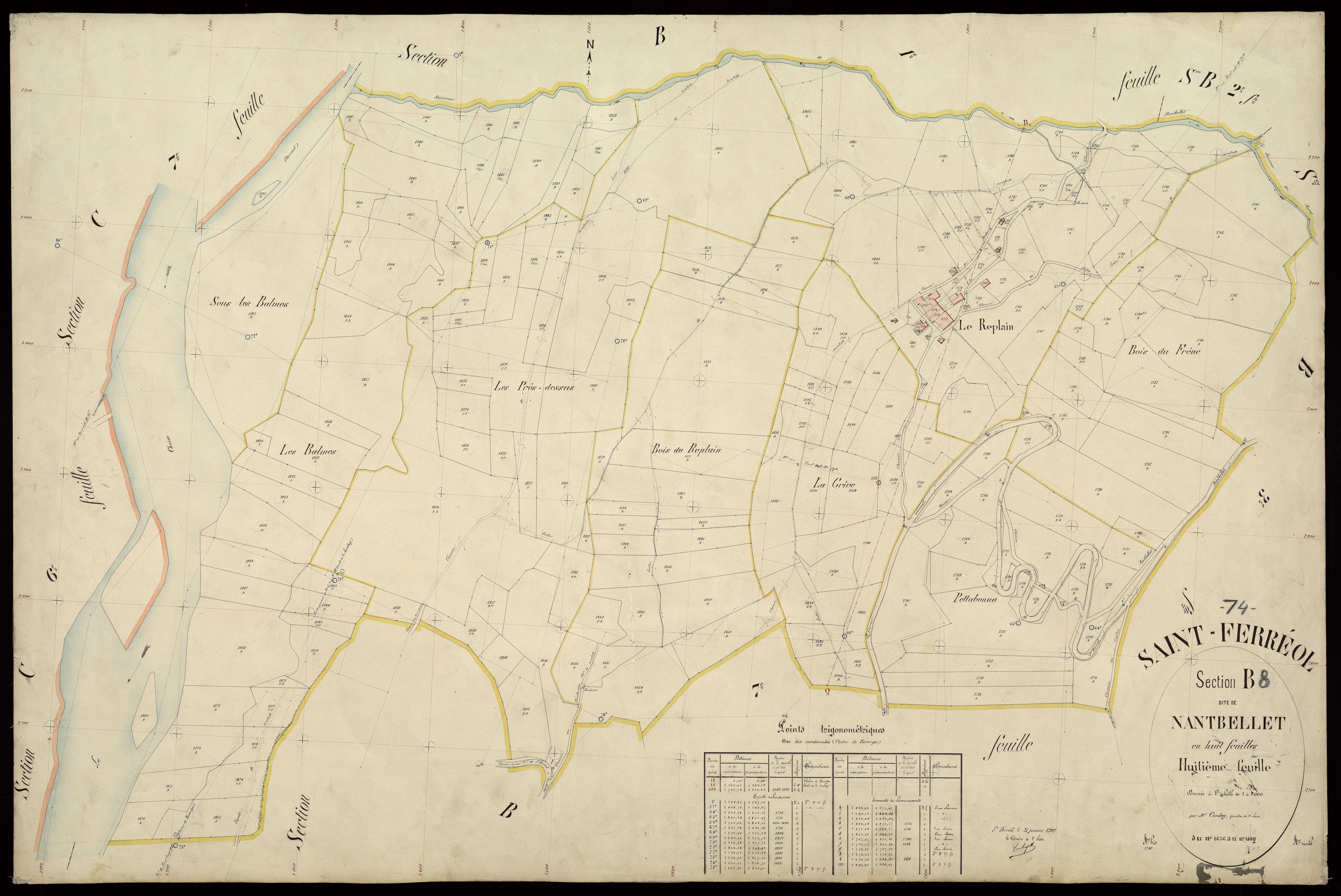 Section C : Chef-lieu - 1907