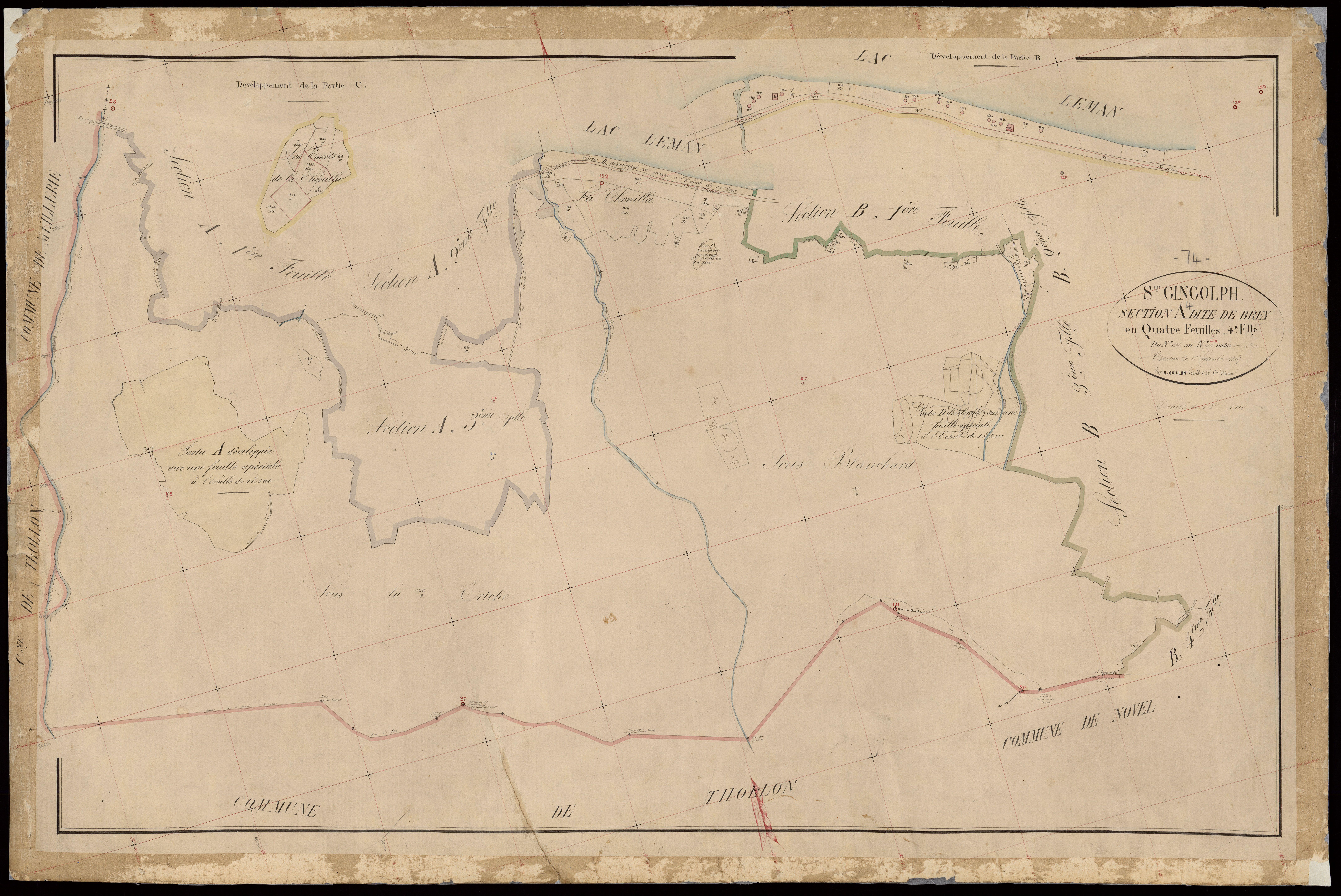 Section B : Le Village - 1867