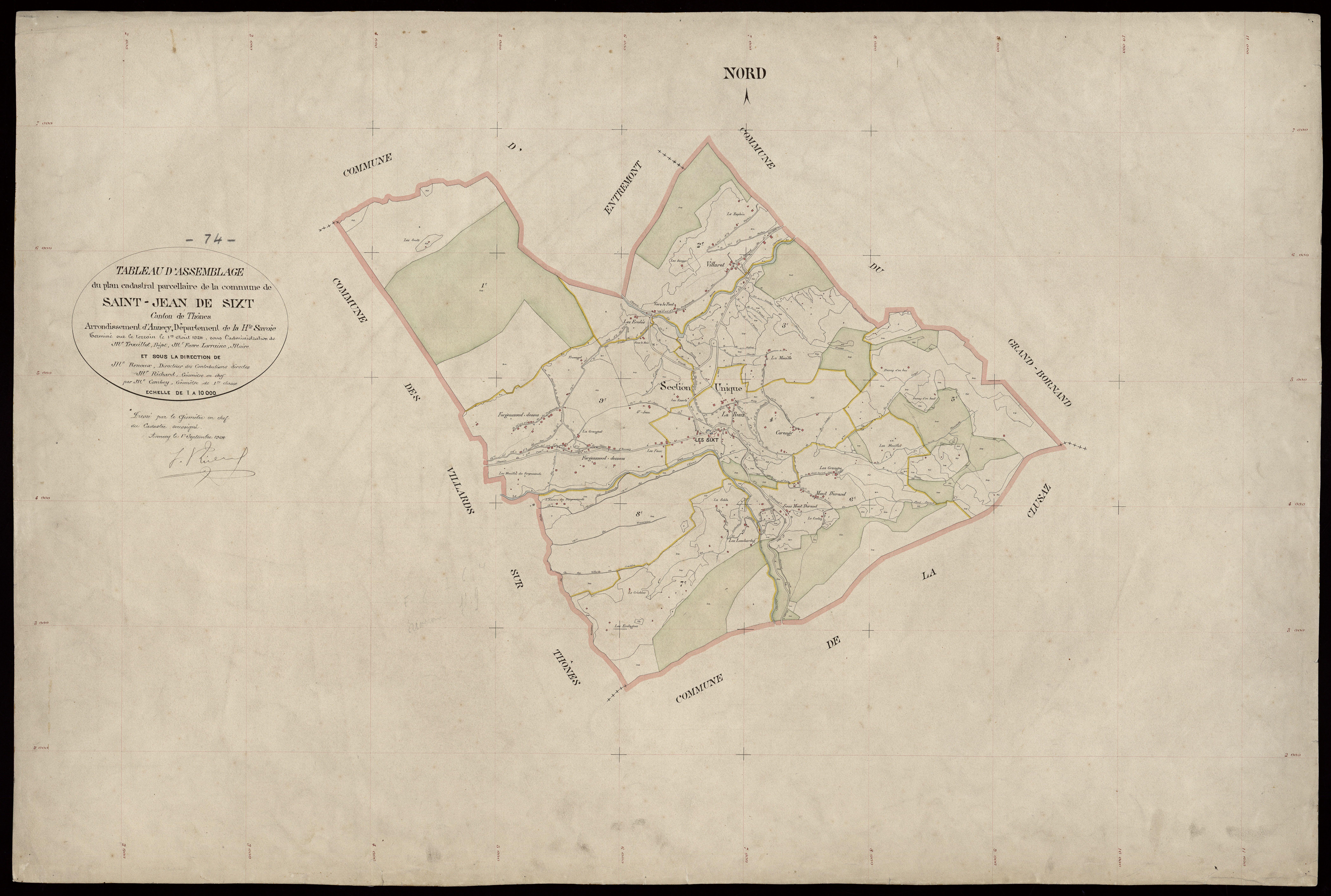Plan parcellaire - 1924