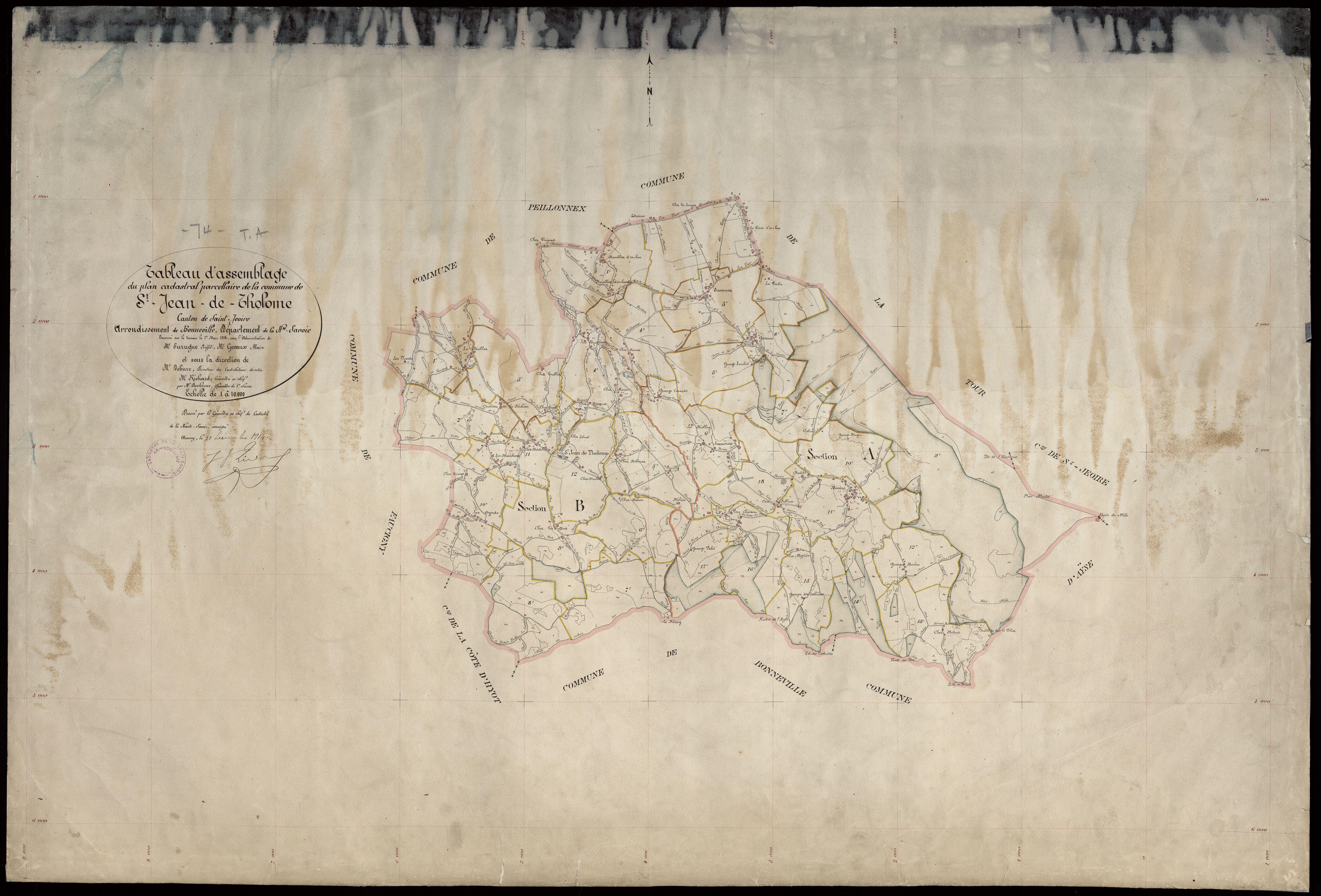 Plan parcellaire - 1914