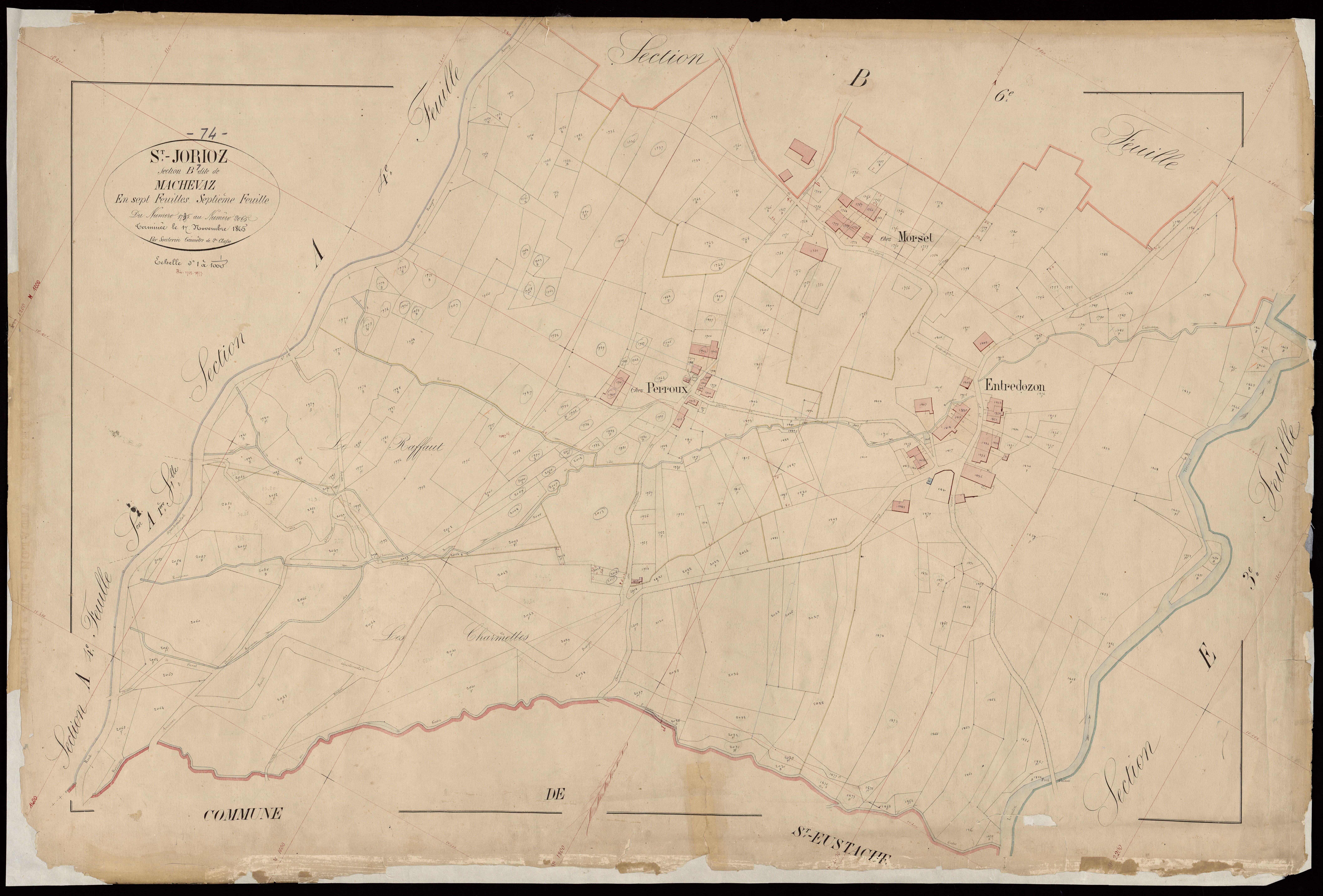 Section C : Le Village - 1865