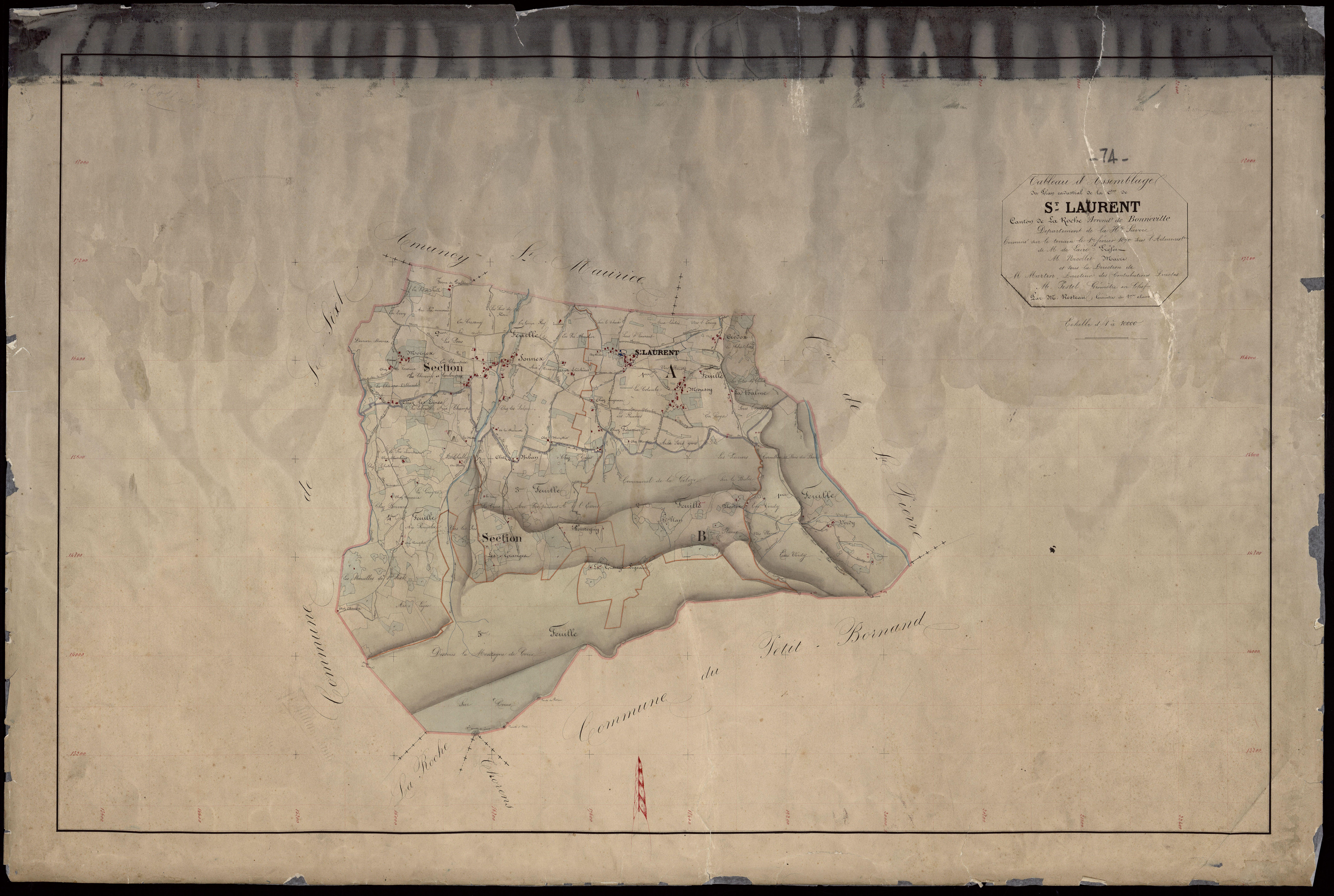 Plan parcellaire - 1870
