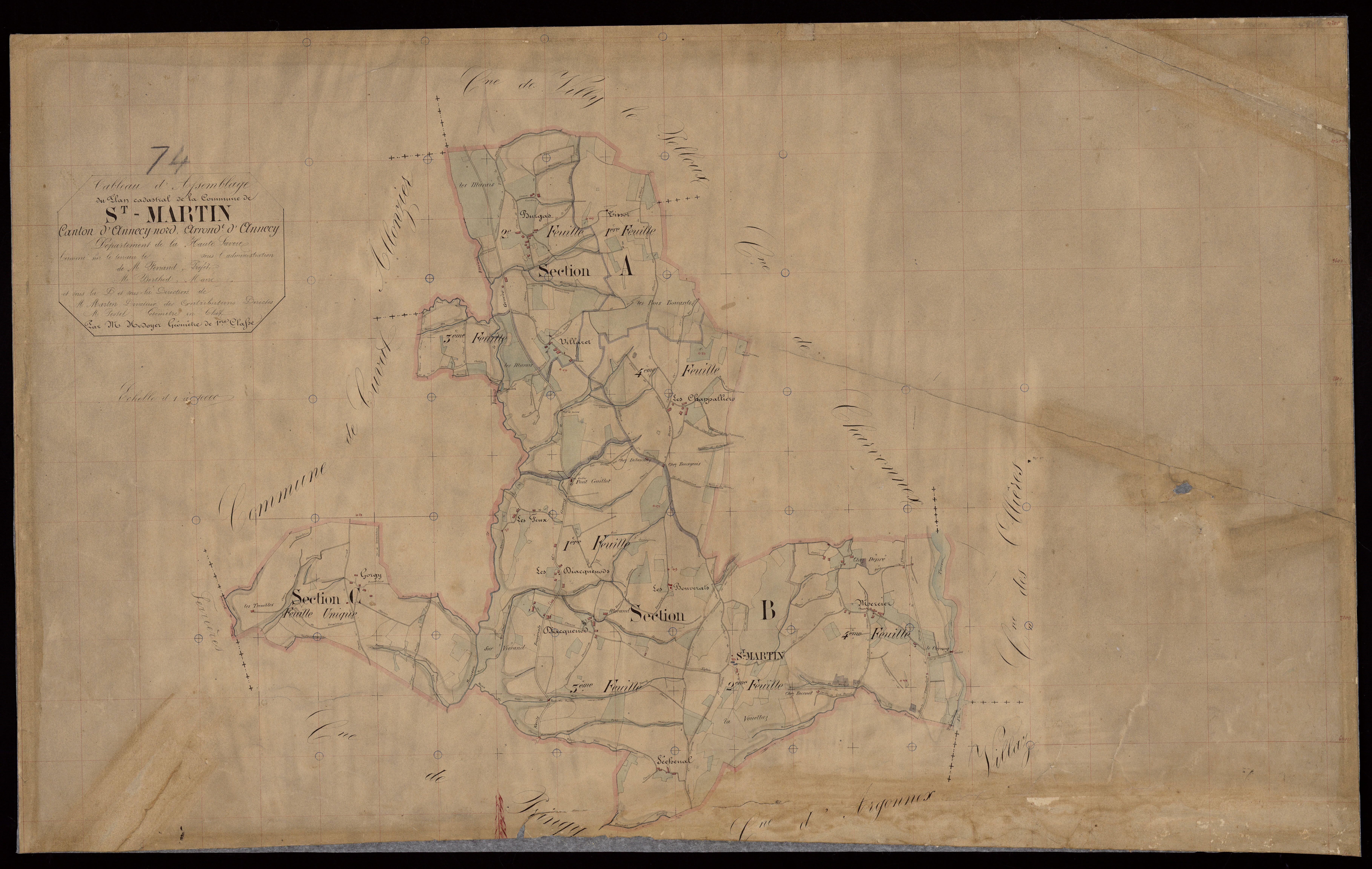 Plan parcellaire - 1866