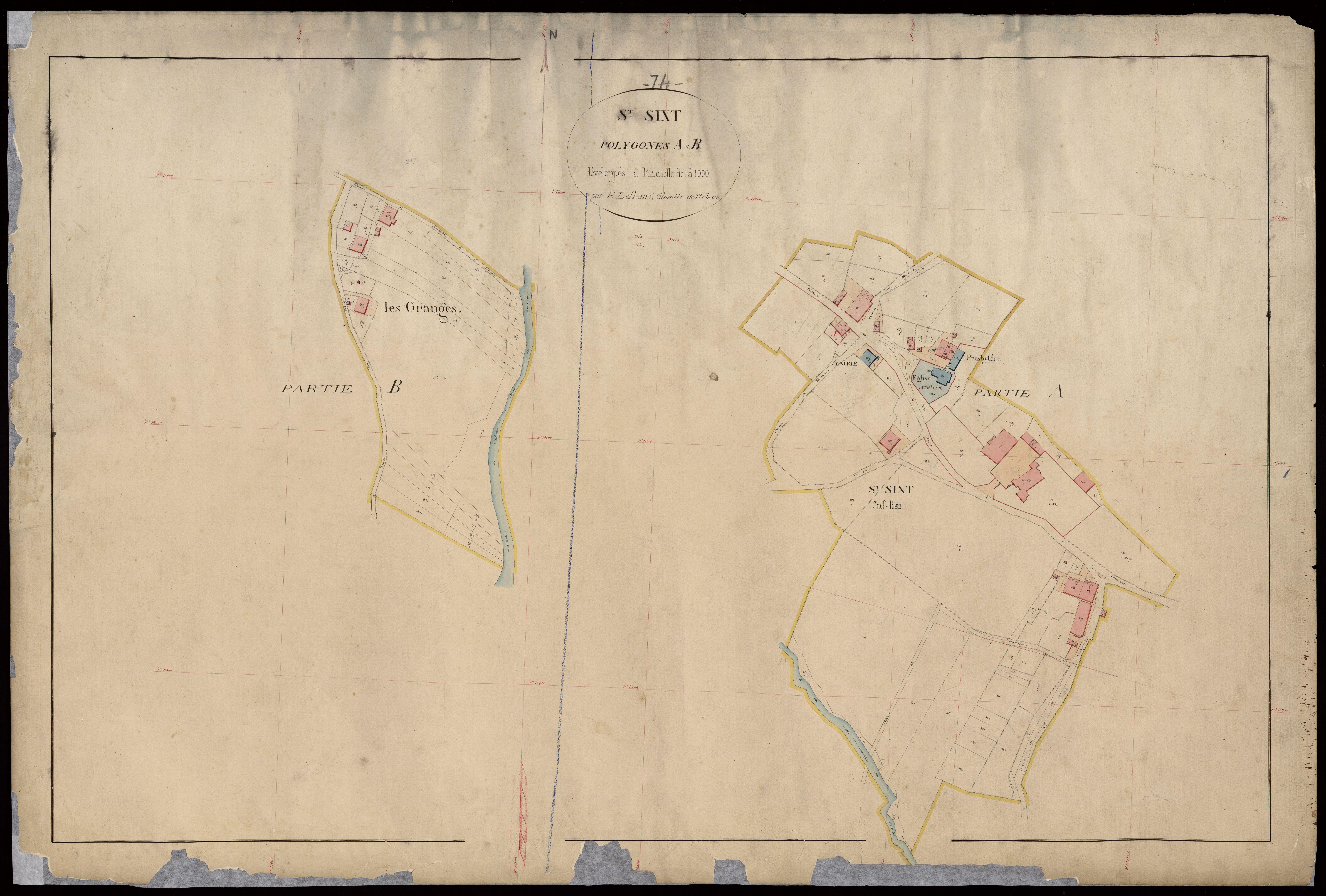 3 P 3 7926 - Feuille n° 2, parcelles n° 312 à 496 - 25 juillet 1869