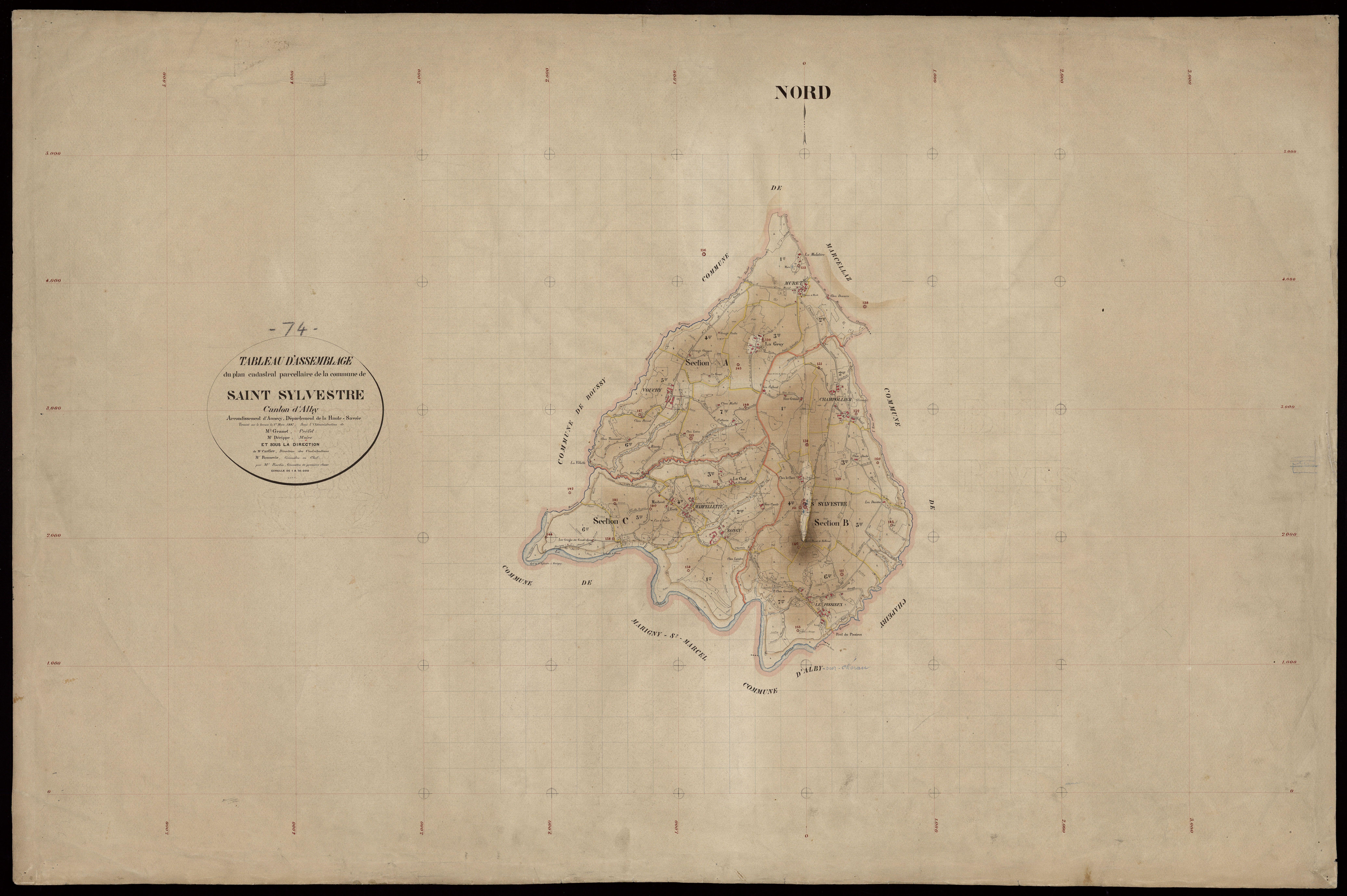 Plan parcellaire - 1887
